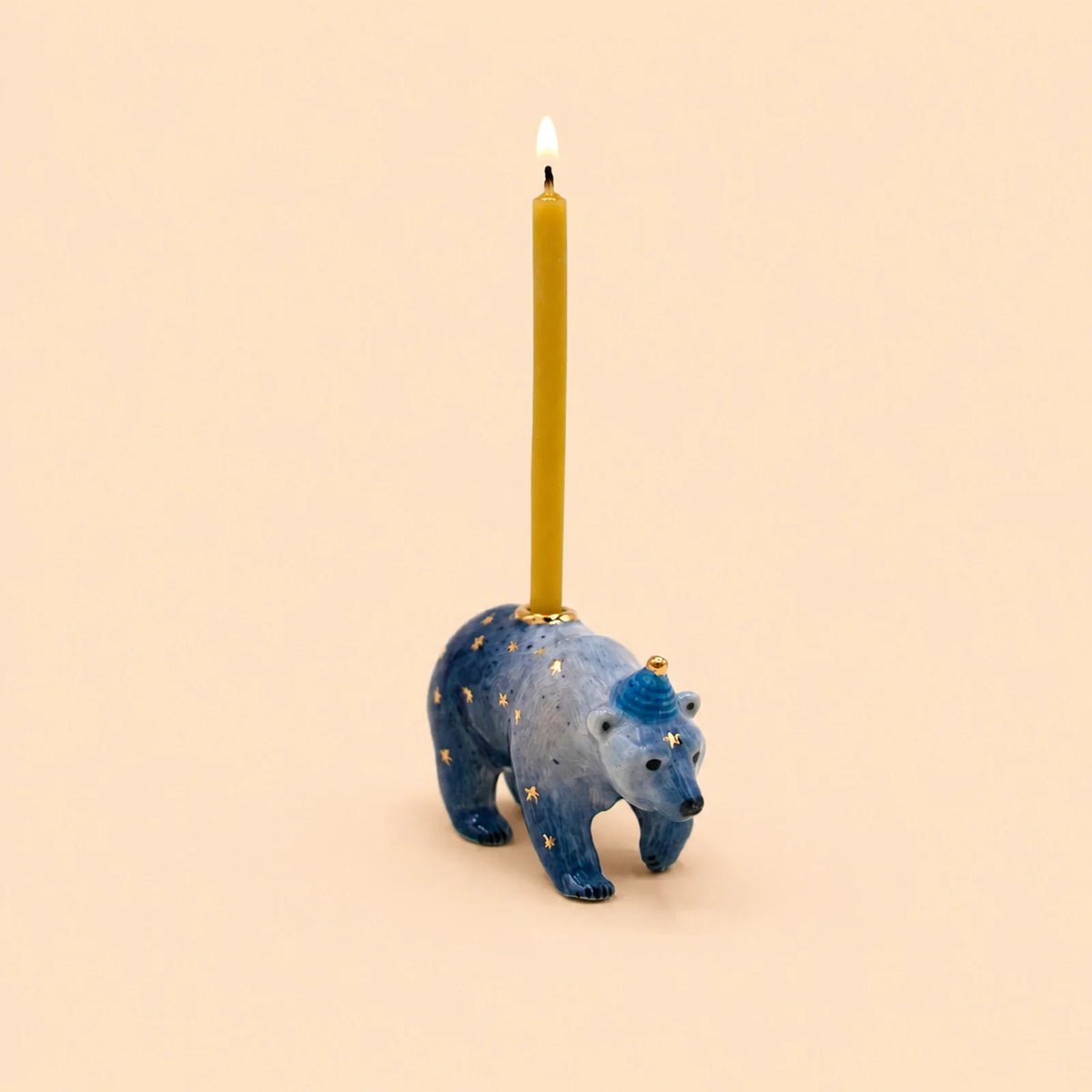 camp hollow mother galaxy bear cake topper / candle holder (pre order)