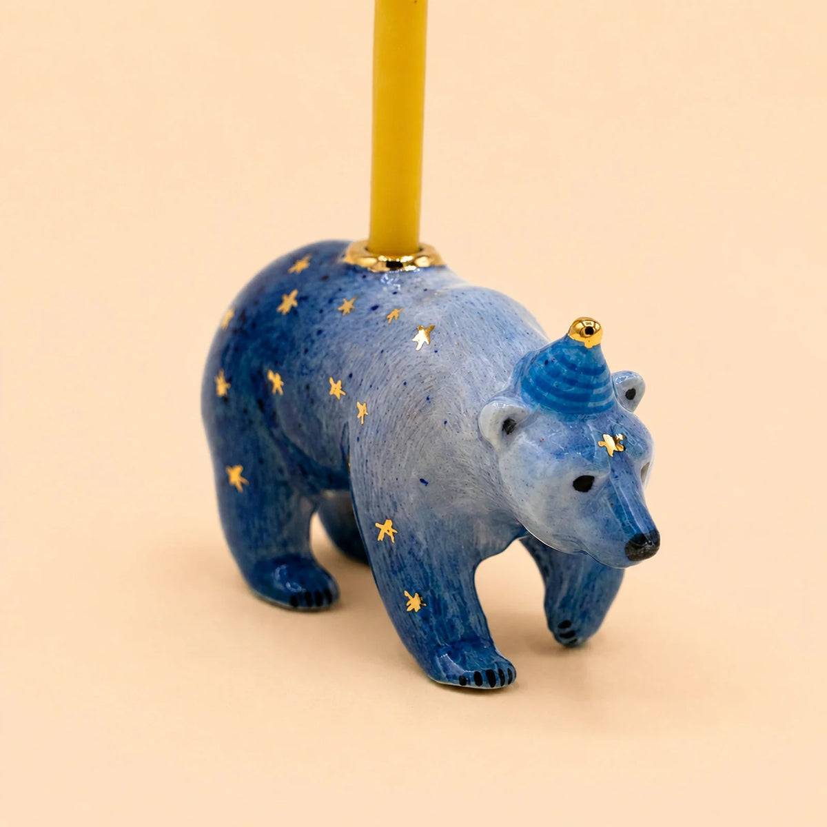 camp hollow mother galaxy bear cake topper / candle holder (pre order)