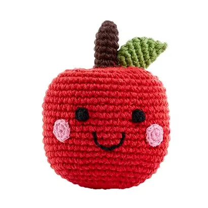 pebble child pretend play food rattle - apple