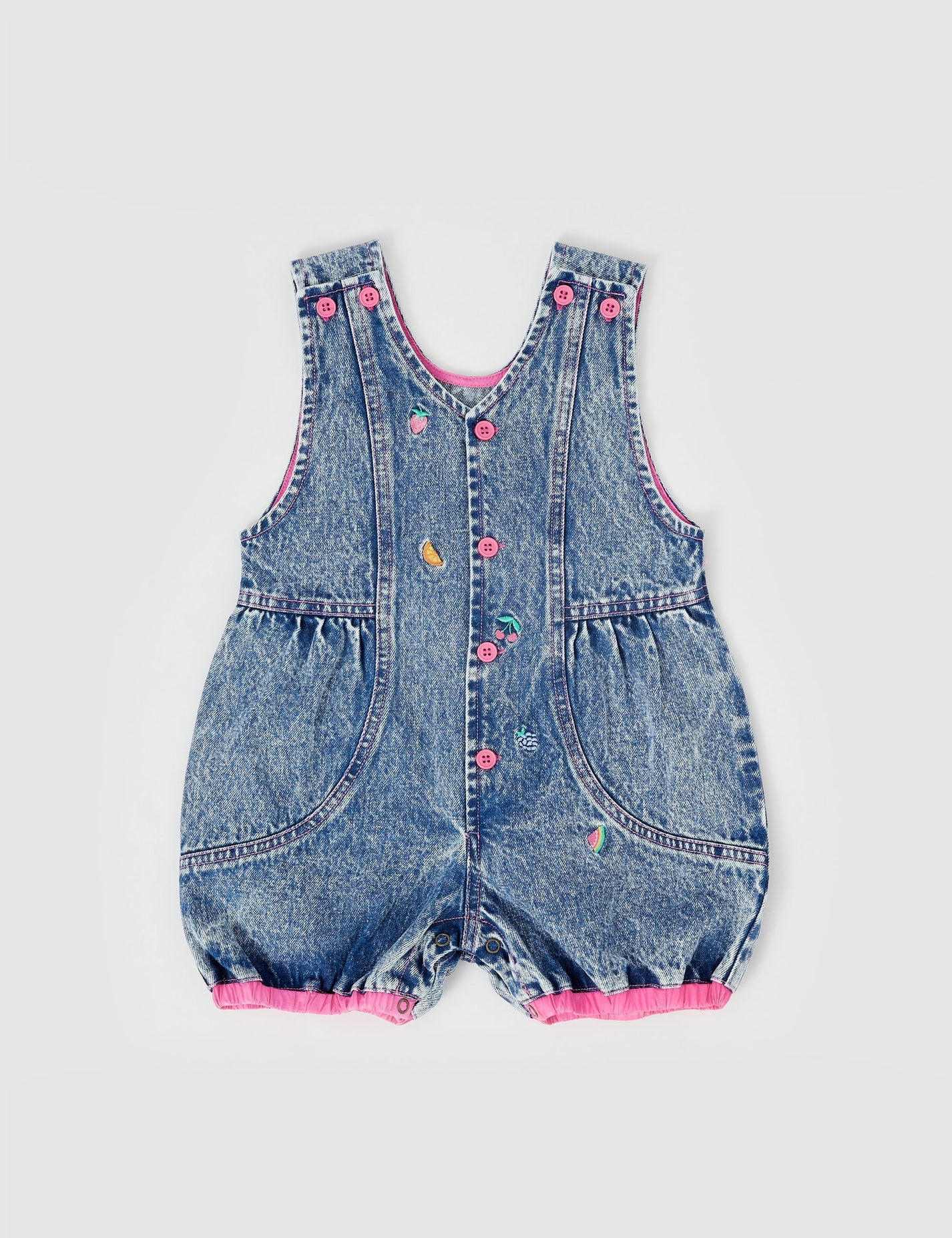 goldie + ace nina fruity denim romper