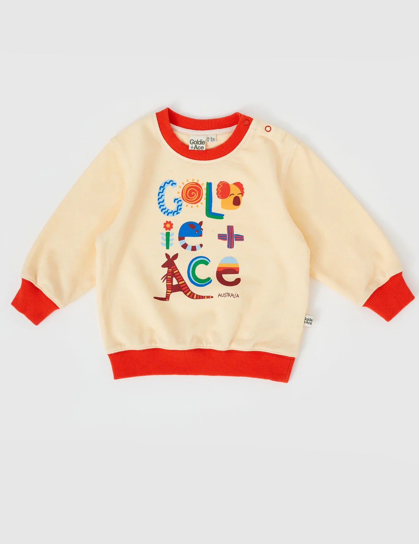 goldie + ace land down under sweater - vanilla