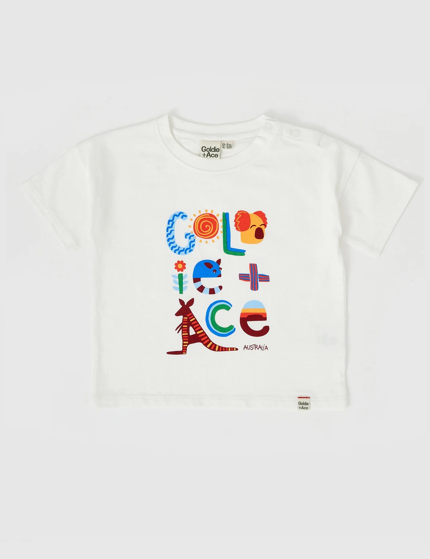 goldie + ace land down under t-shirt - vanilla