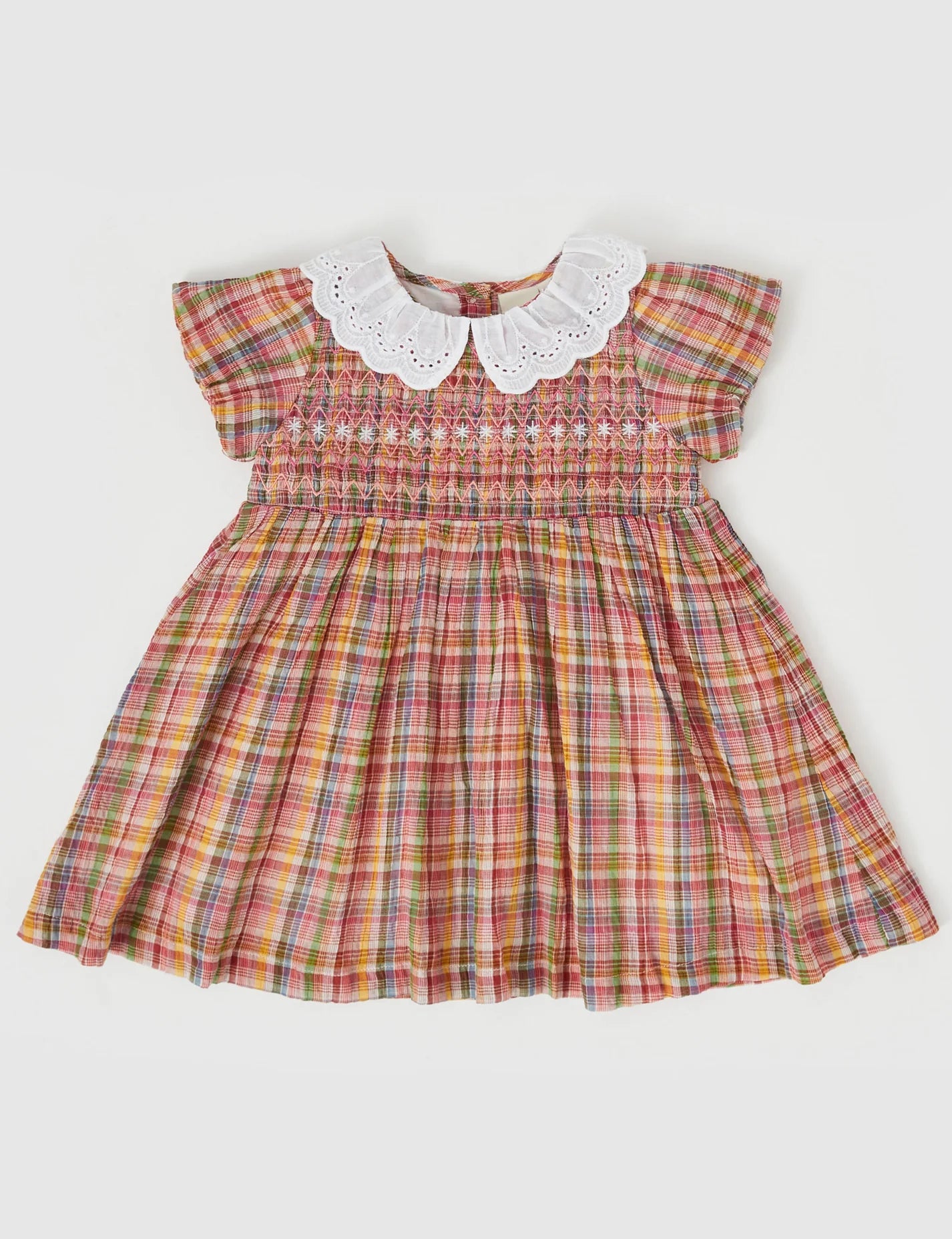 goldie + ace flo smocked dress - sweetie check