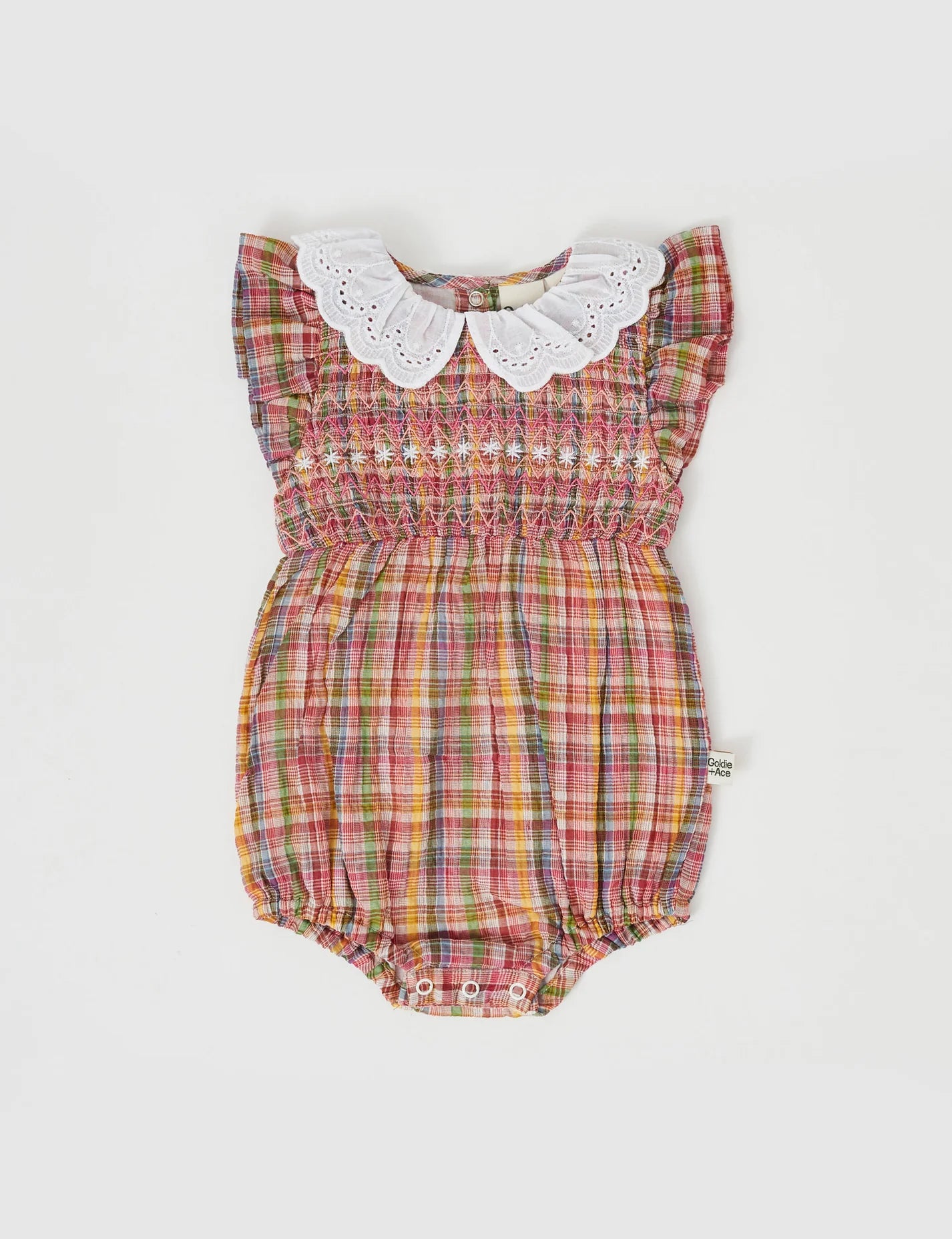 goldie + ace lani smocked romper - sweetie check