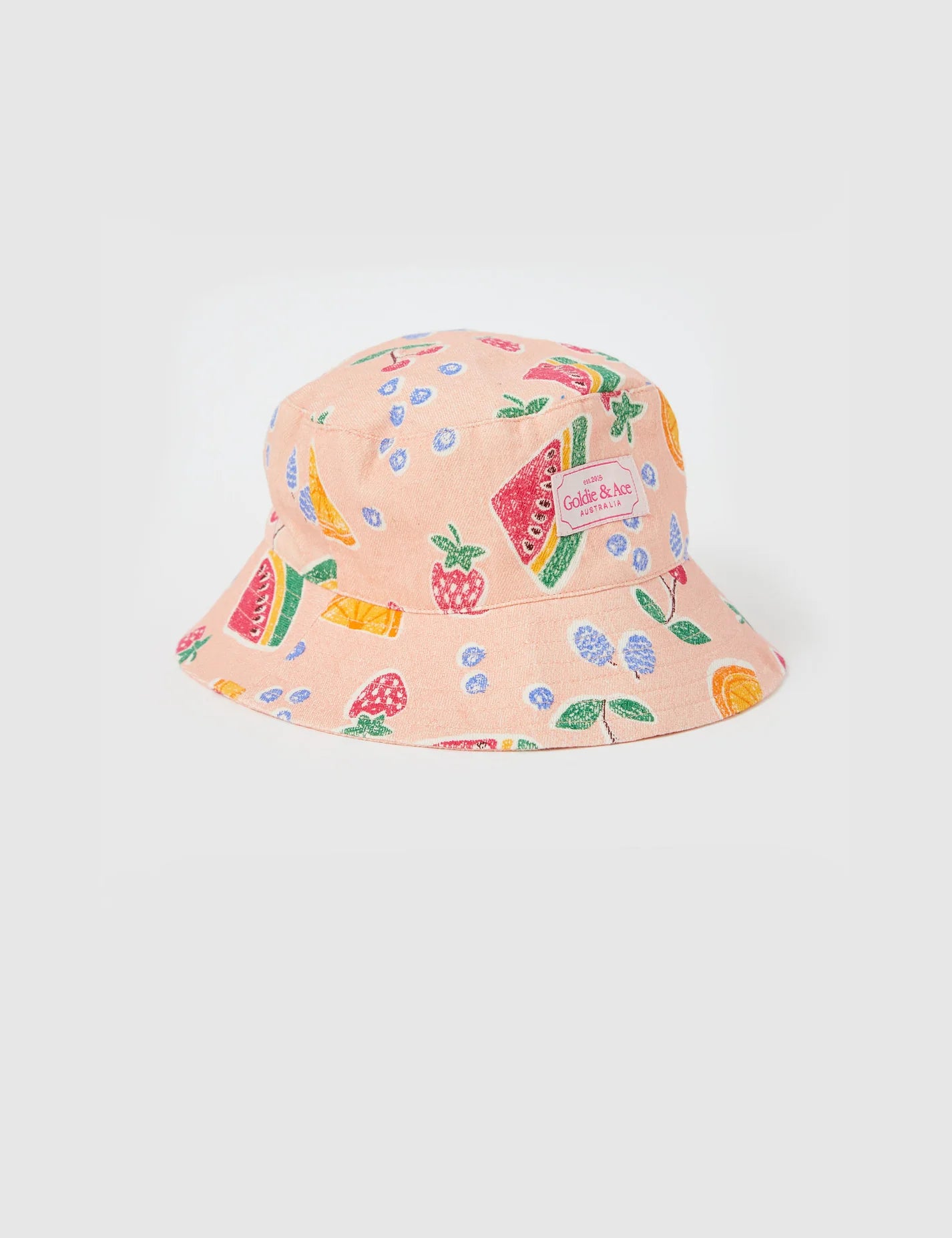 goldie + ace goldie fruit salad linen bucket hat