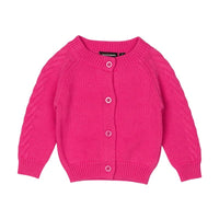 rock your baby hot pink baby cardigan