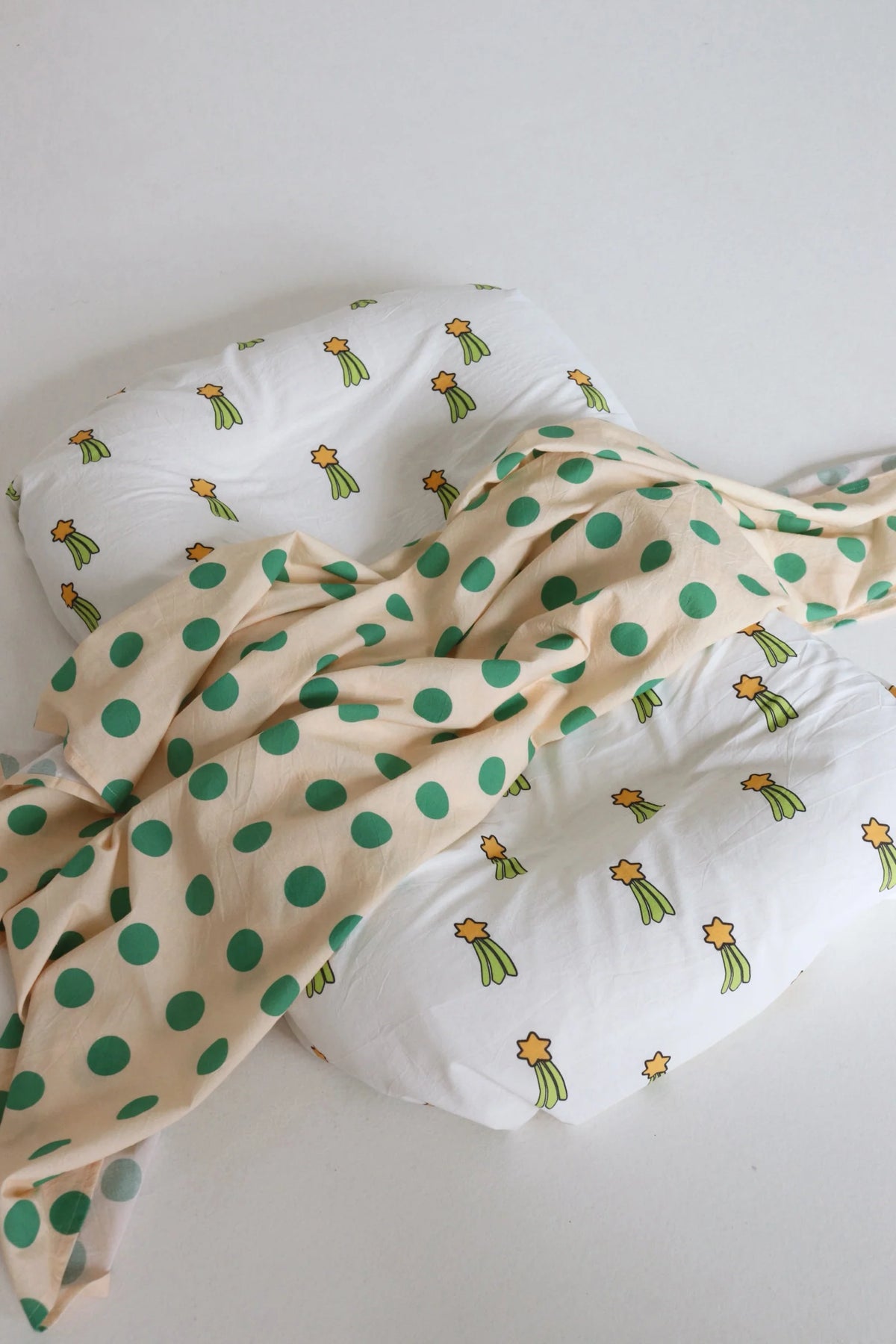 play linen 'grow with me' swaddle wrap - cosmic dots (pre order)