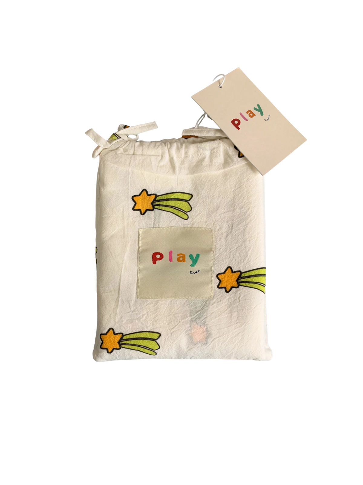 play linen 'grow with me' swaddle wrap - cozmic stars (pre order)