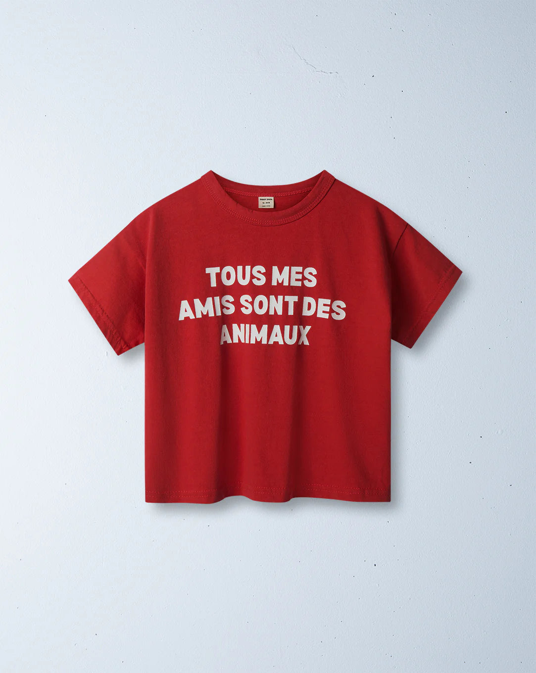 ziggy zaza all my friends are animals tee - chilli - pre order