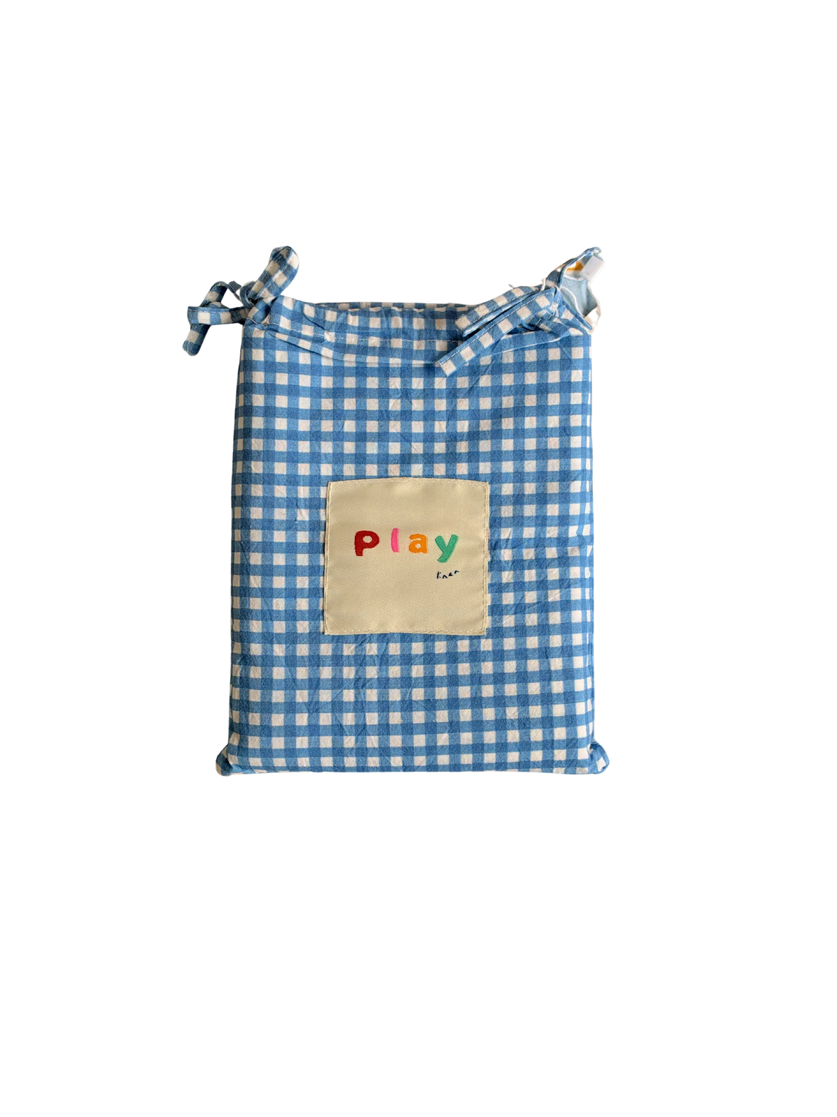 play linen 'grow with me' swaddle wrap - star gazer gingham (pre order)