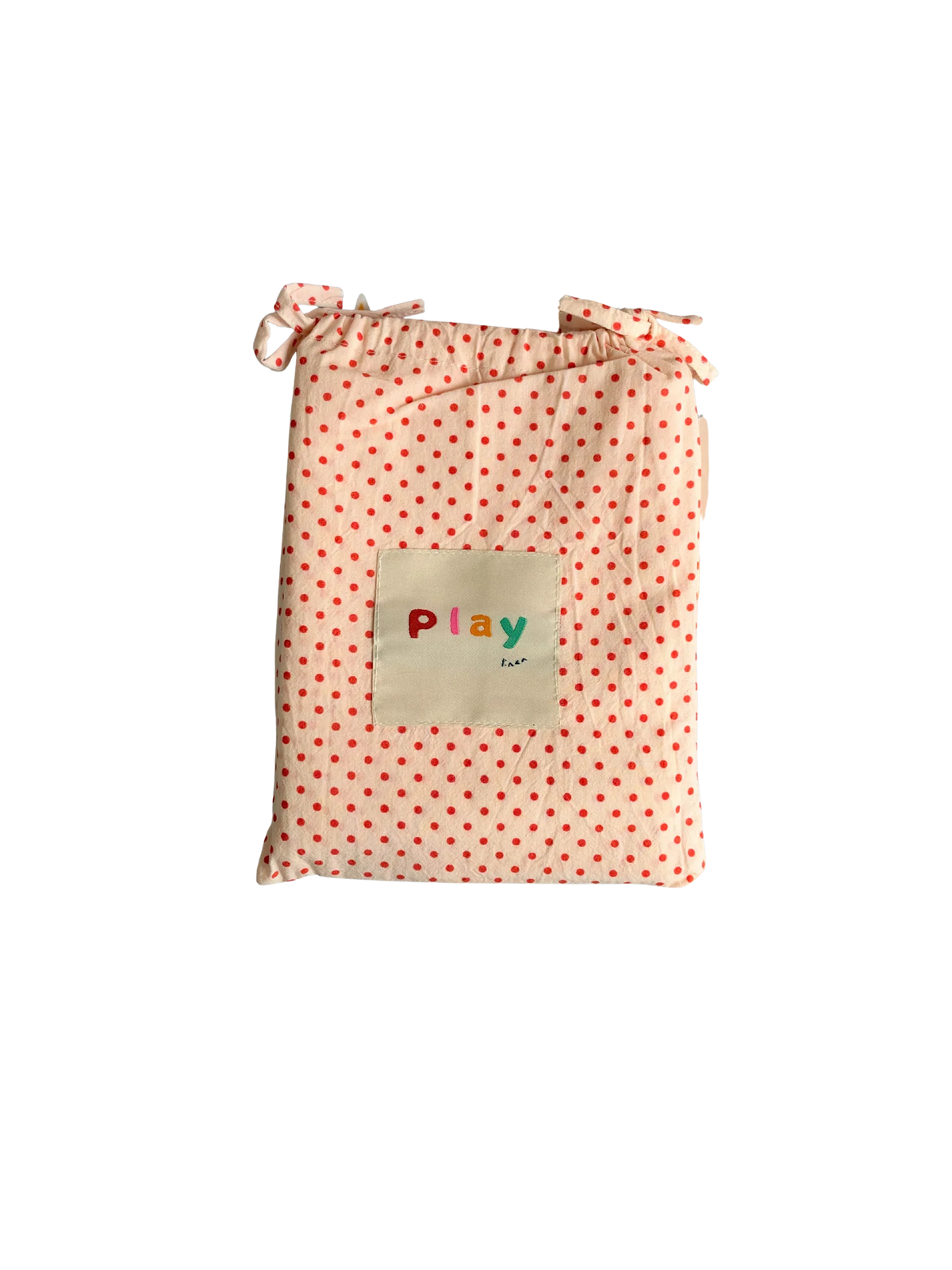 play linen 'grow with me' swaddle wrap - sweetheart polka dots (pre order)