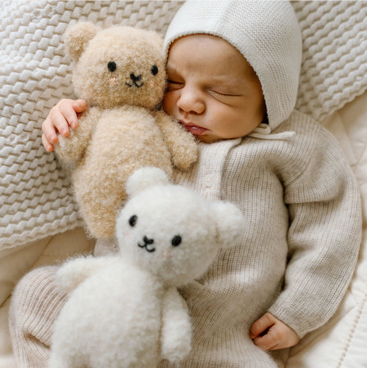 cuddle + kind baby bouclé bear - honey