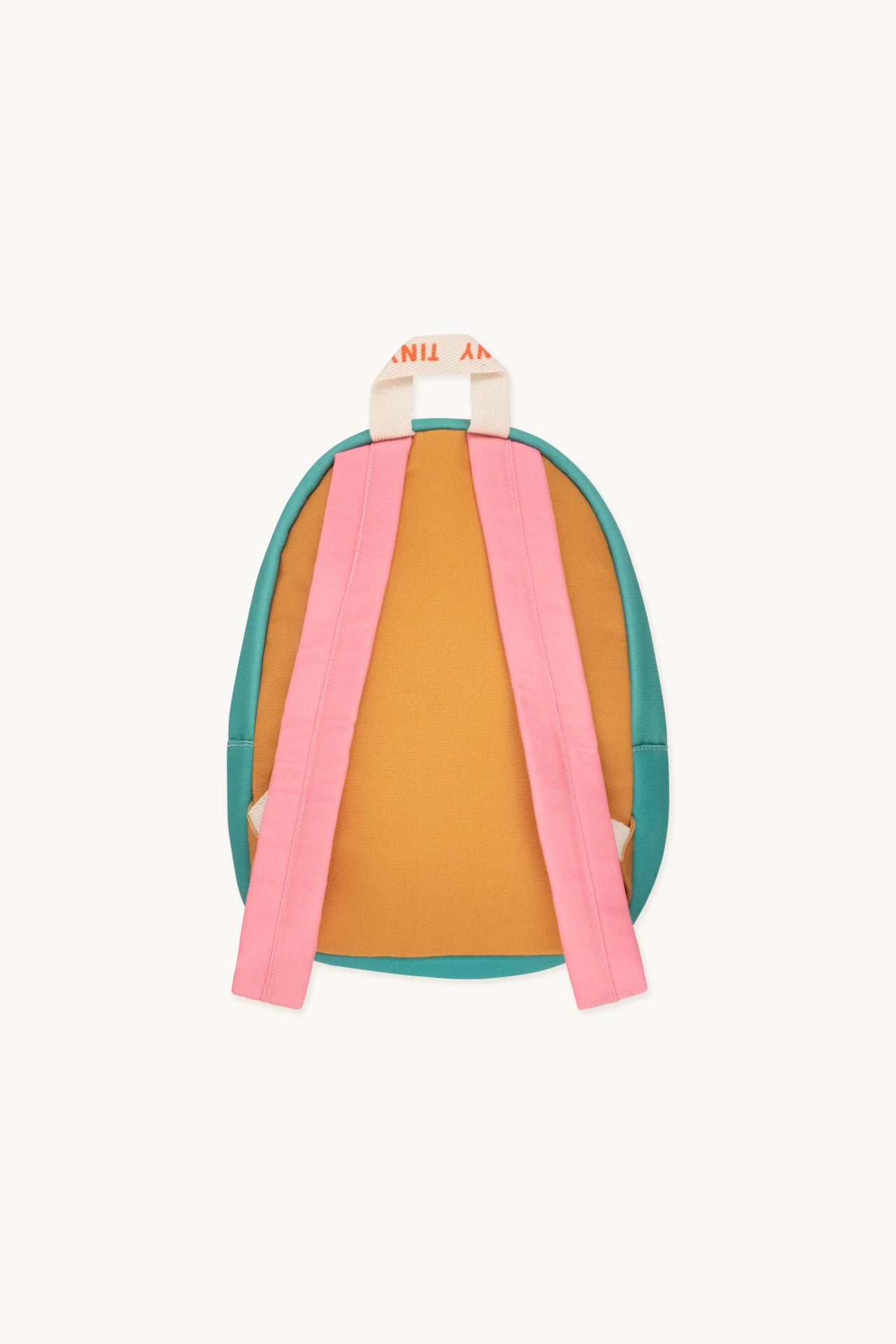 tiny cottons colour block backpack - pink / mustard