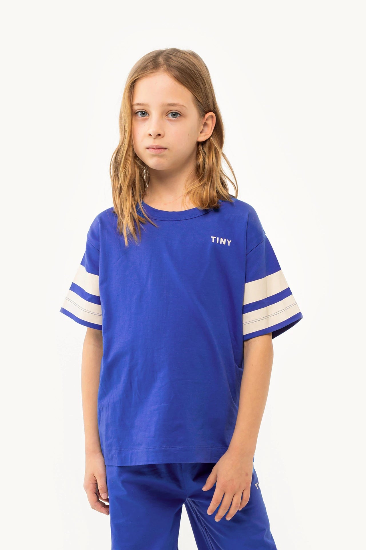 tiny cottons stripes tee - ultramarine