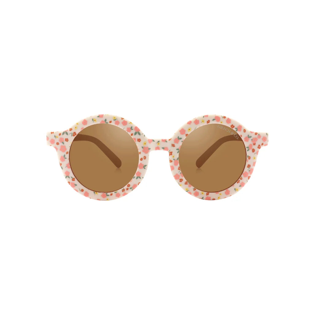 grech & co original round flexible polarized sunglasses - sunset meadow