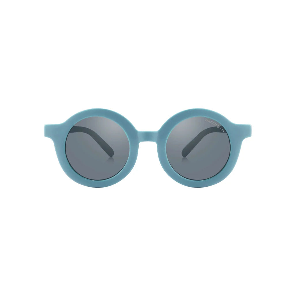 grech & co original round flexible polarized sunglasses - laguna