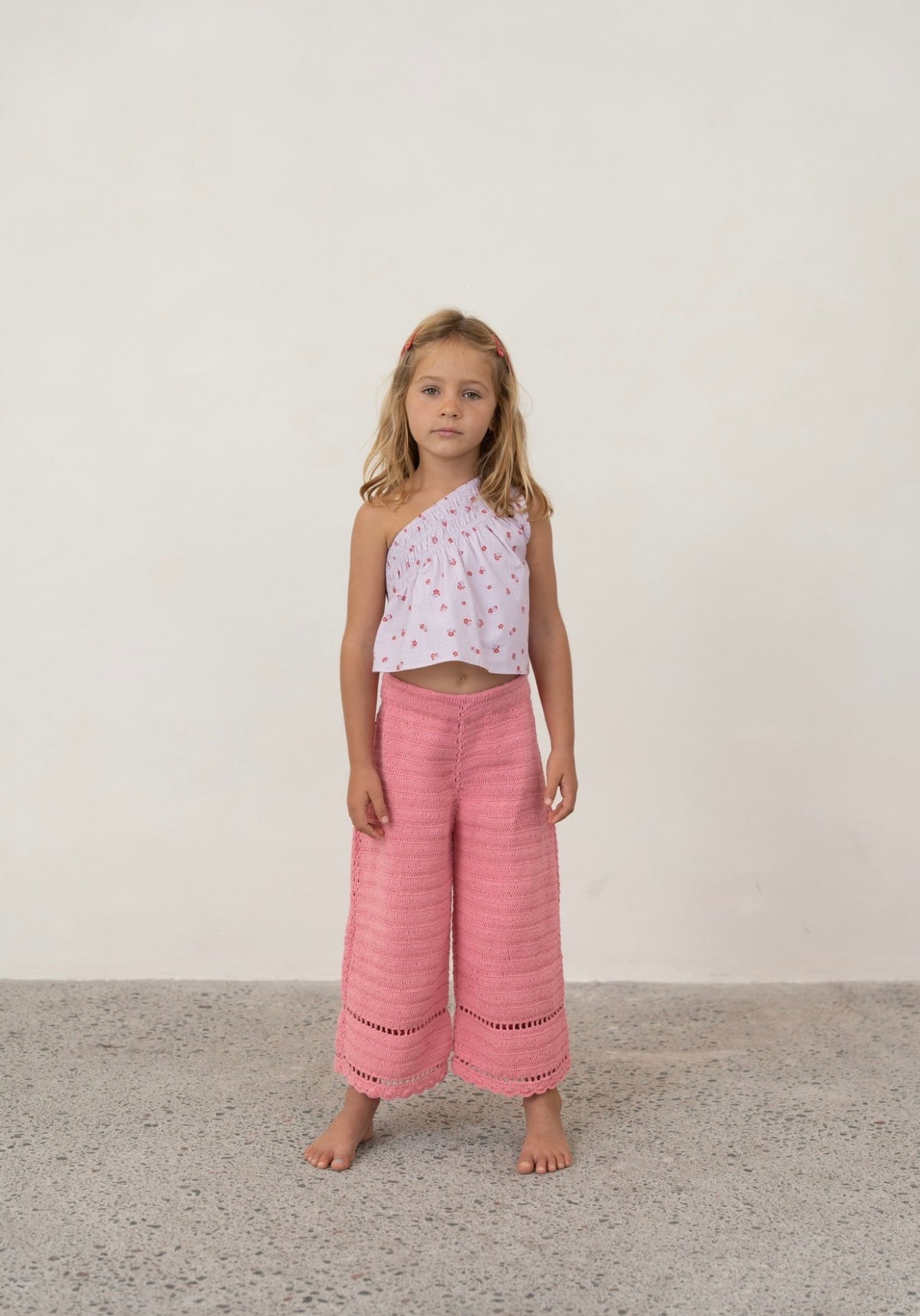 illoura the label crochet pants - peony (pre order)