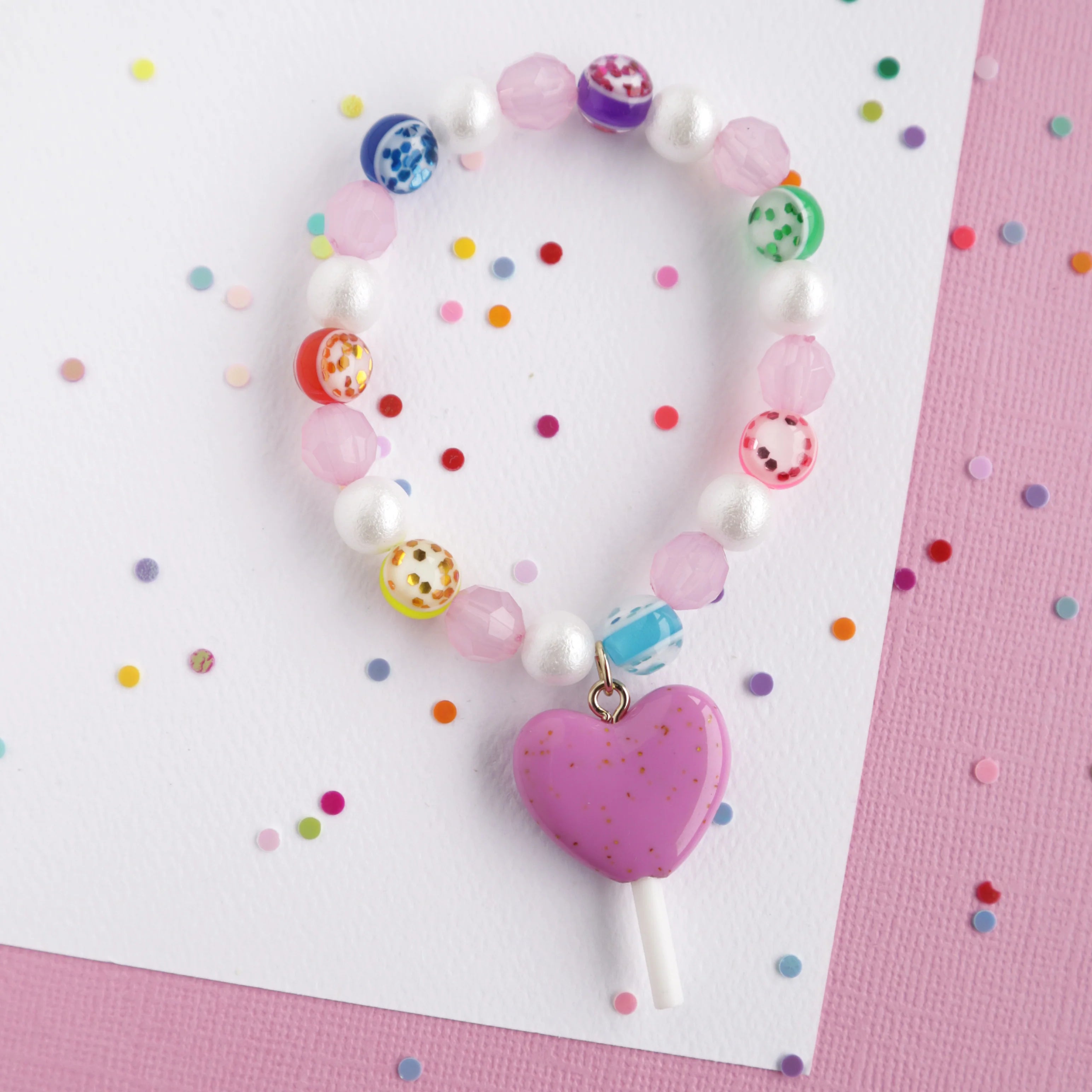 mon coco lollipop heart bracelet