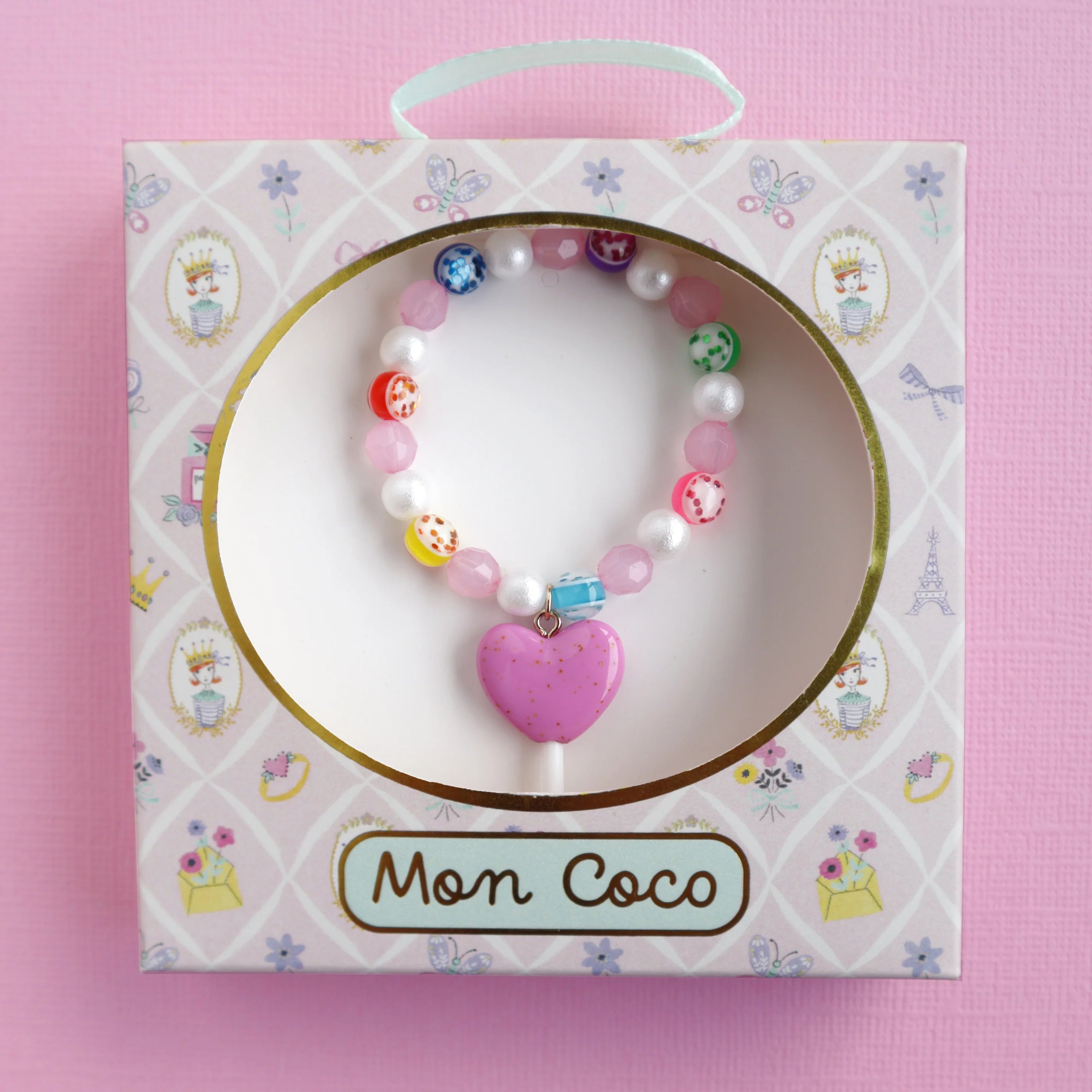 mon coco lollipop heart bracelet