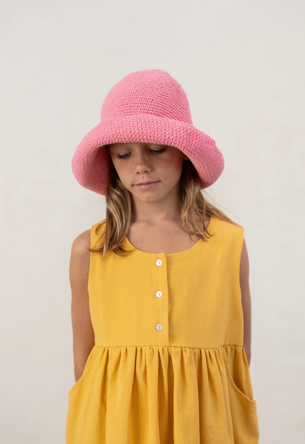 illoura the label crochet hat - peony (pre order)
