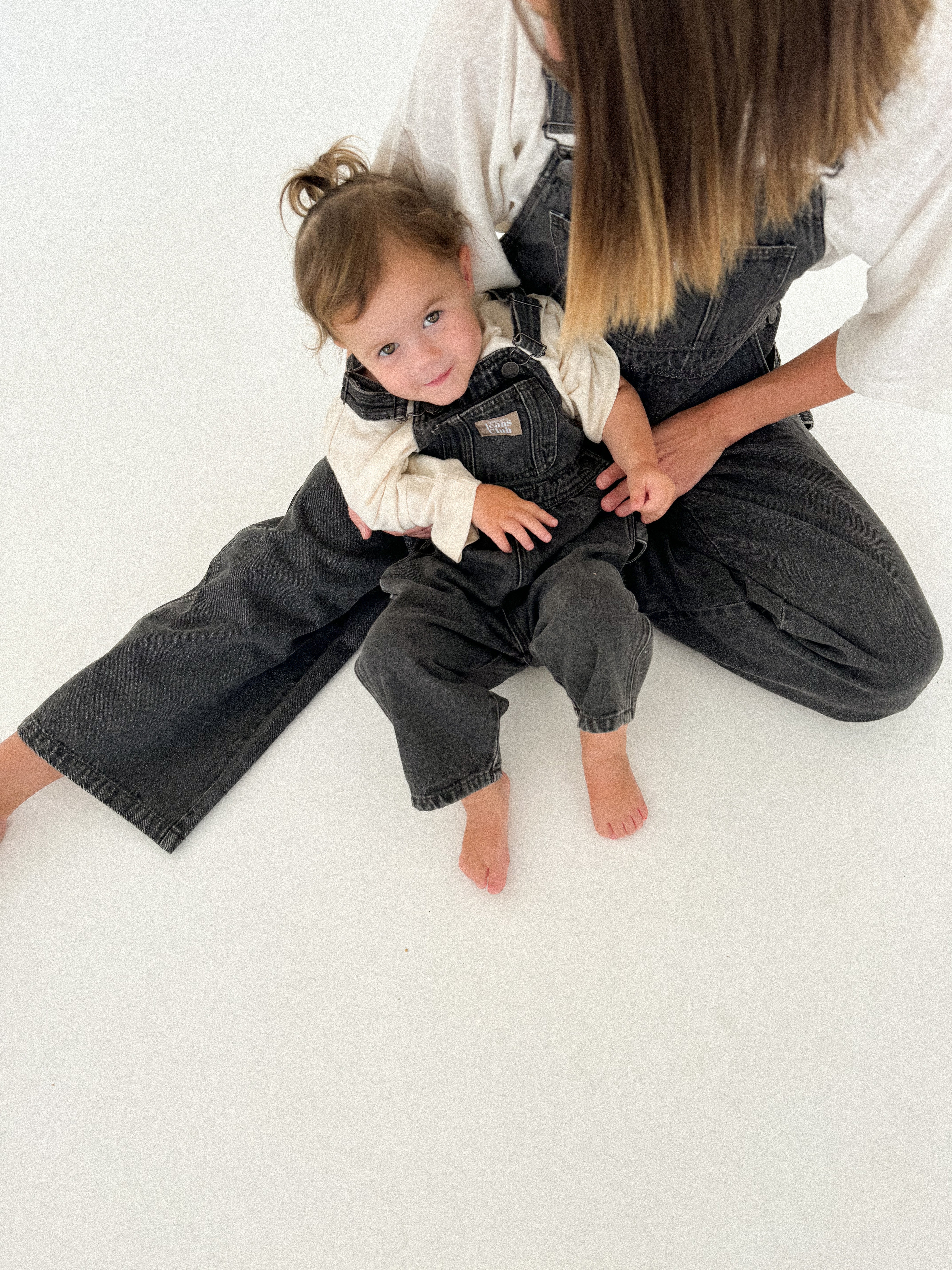 twin collective carpenter overall - washed black