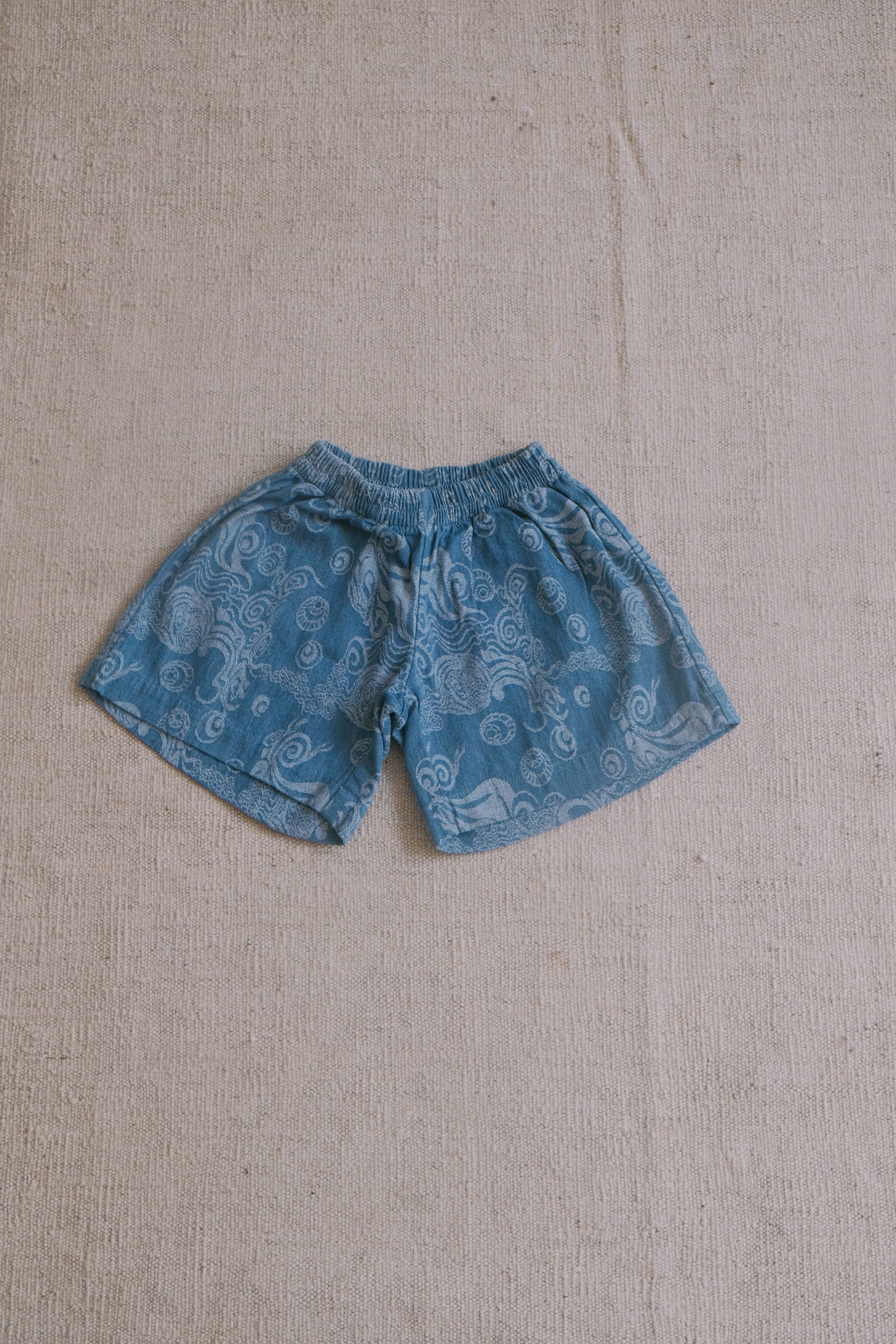 sauce mini bounce short - funky denim