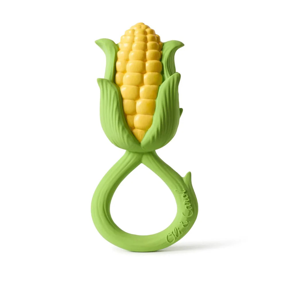 oli & carol rattle toy - corn