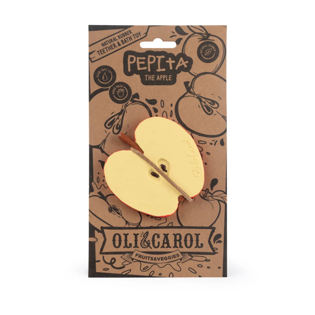 oli & carol - pepita the apple teether