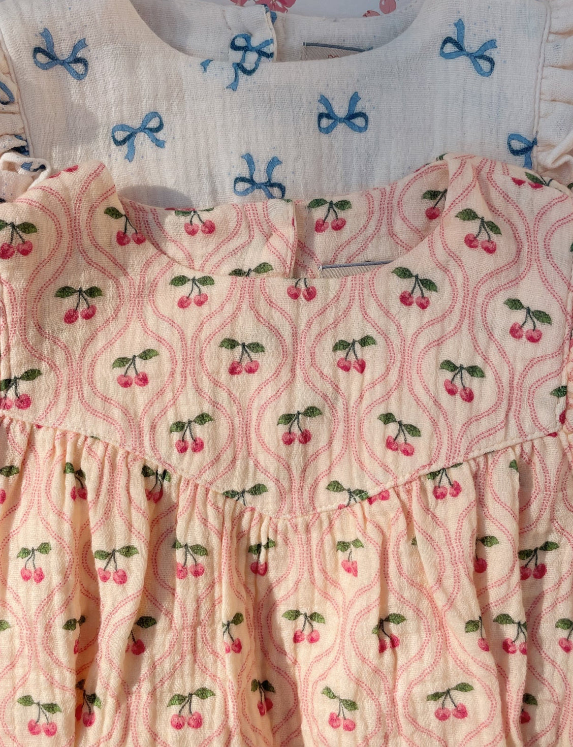 konges slojd coco romper gots - cherry pink motif