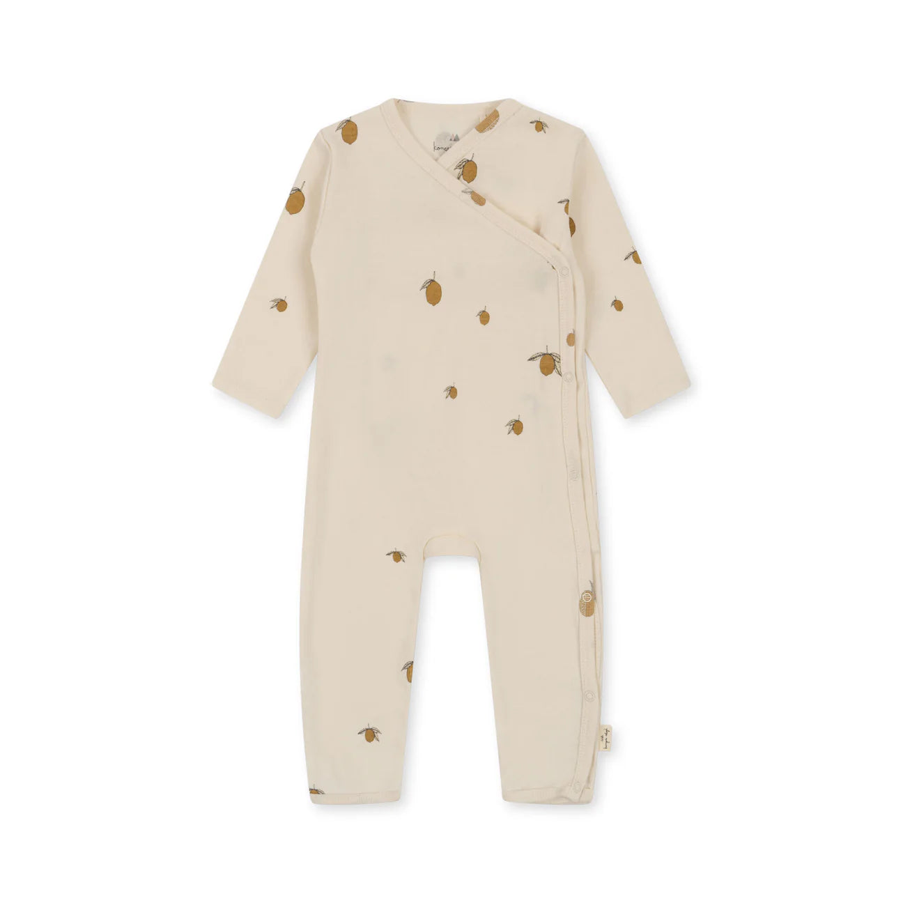 konges slojd newborn onesie gots - lemon