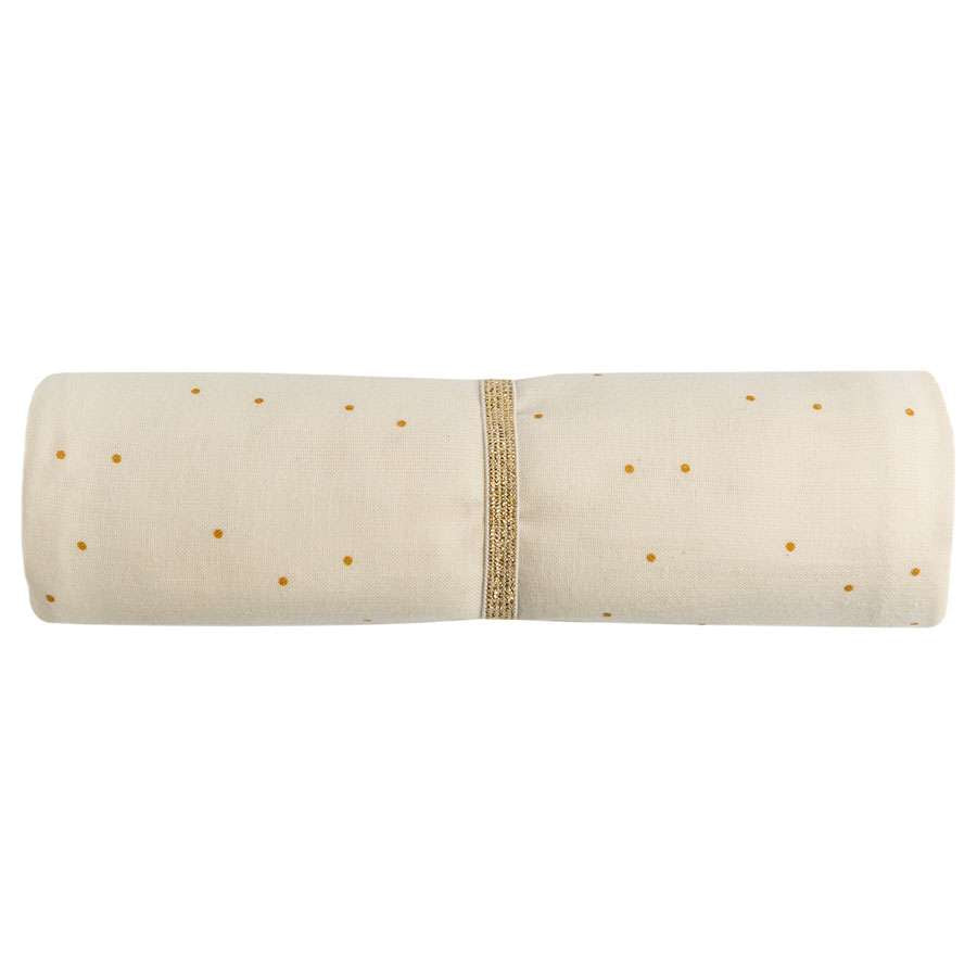 nobodinoz butterfly swaddle - honey sweet dots 100 x 120cm