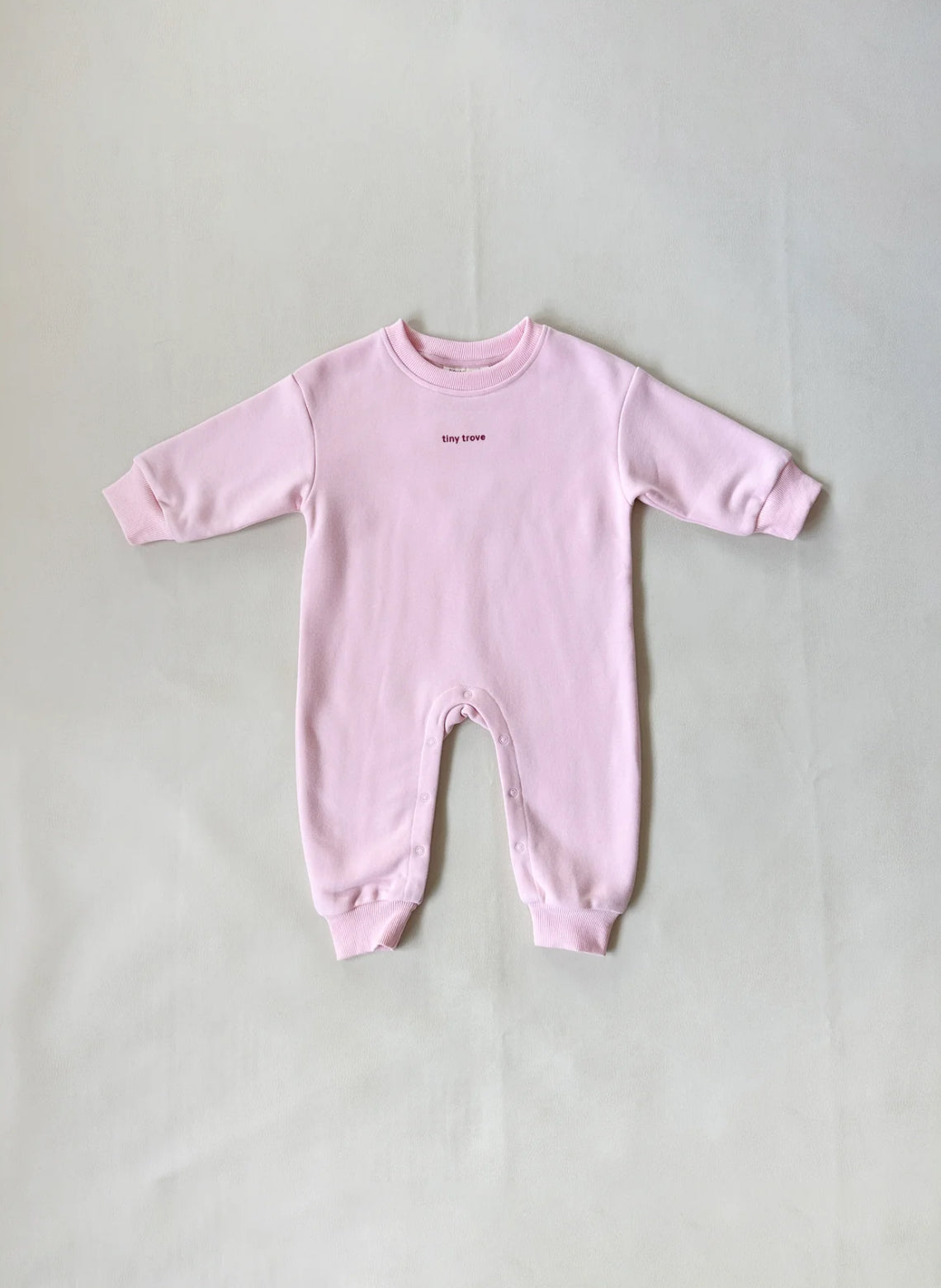tiny trove otto puff logo circle romper - pink