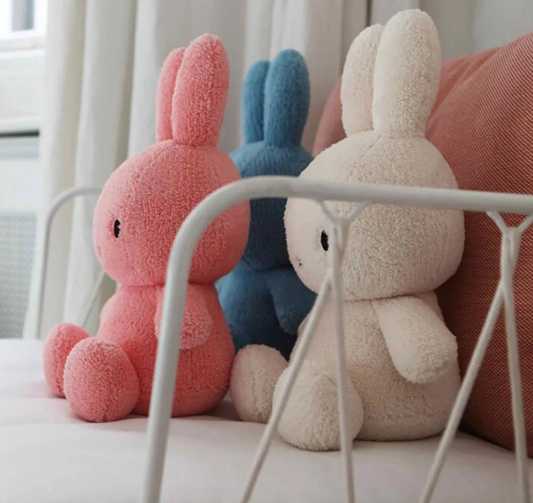 miffy sitting terry ocean blue 33cm