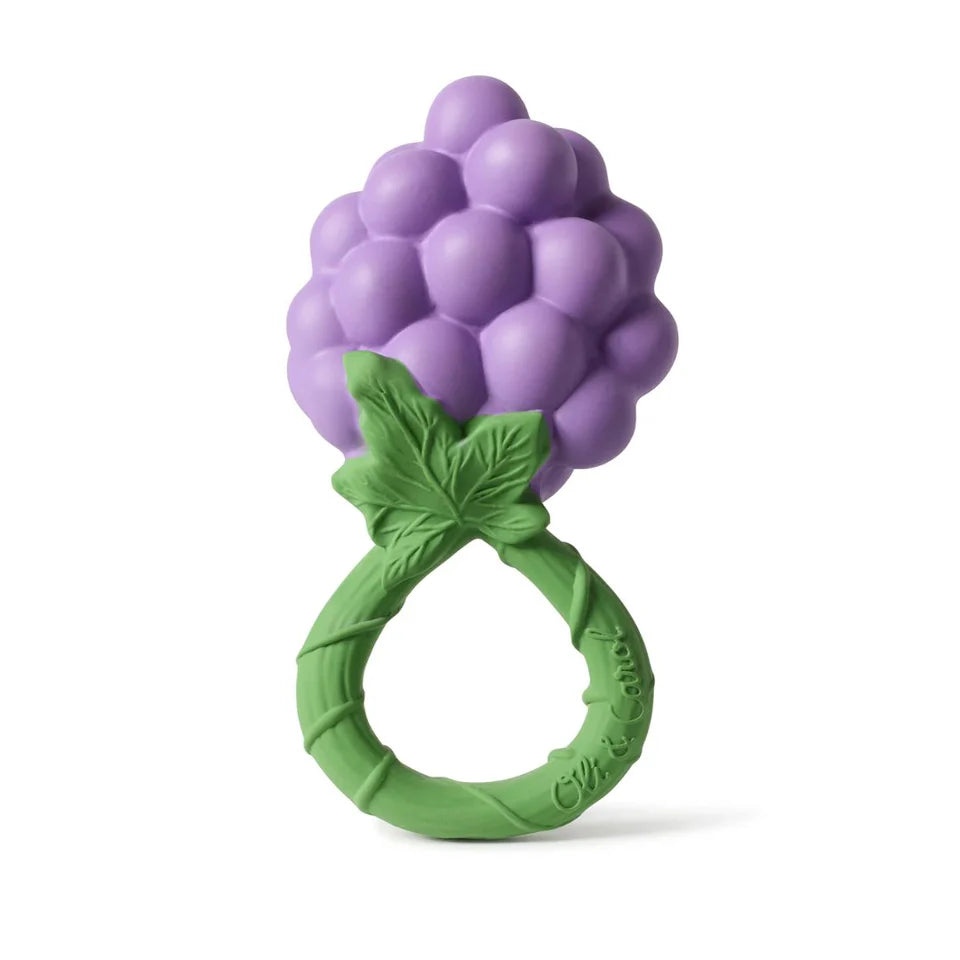 oli & carol rattle toy - grape