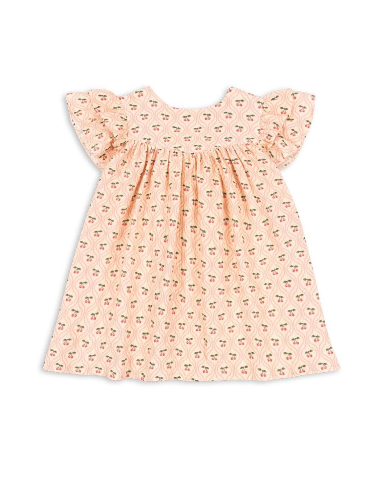 konges slojd coco dress gots - cherry pink motif