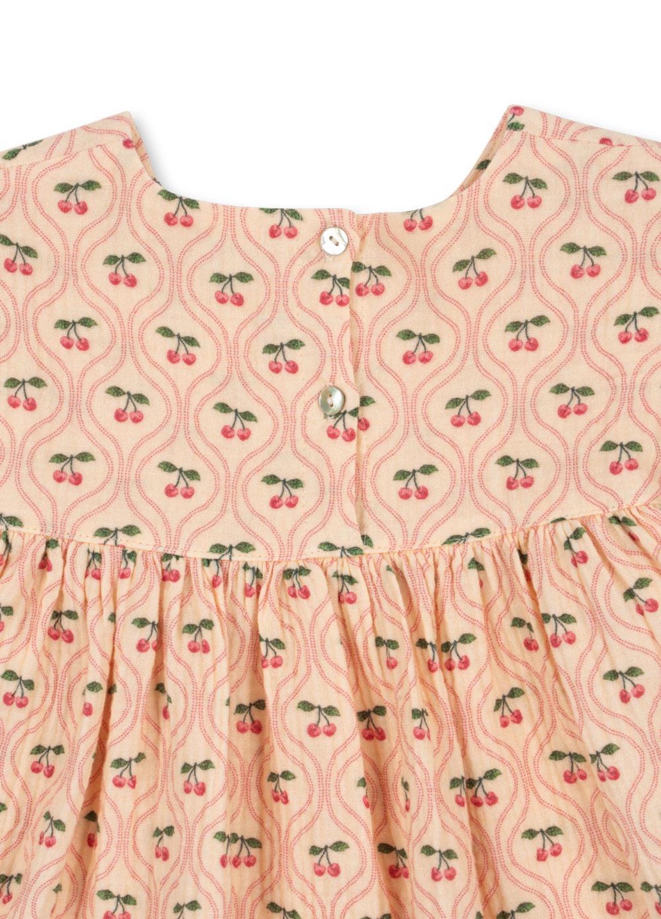 konges slojd coco dress gots - cherry pink motif