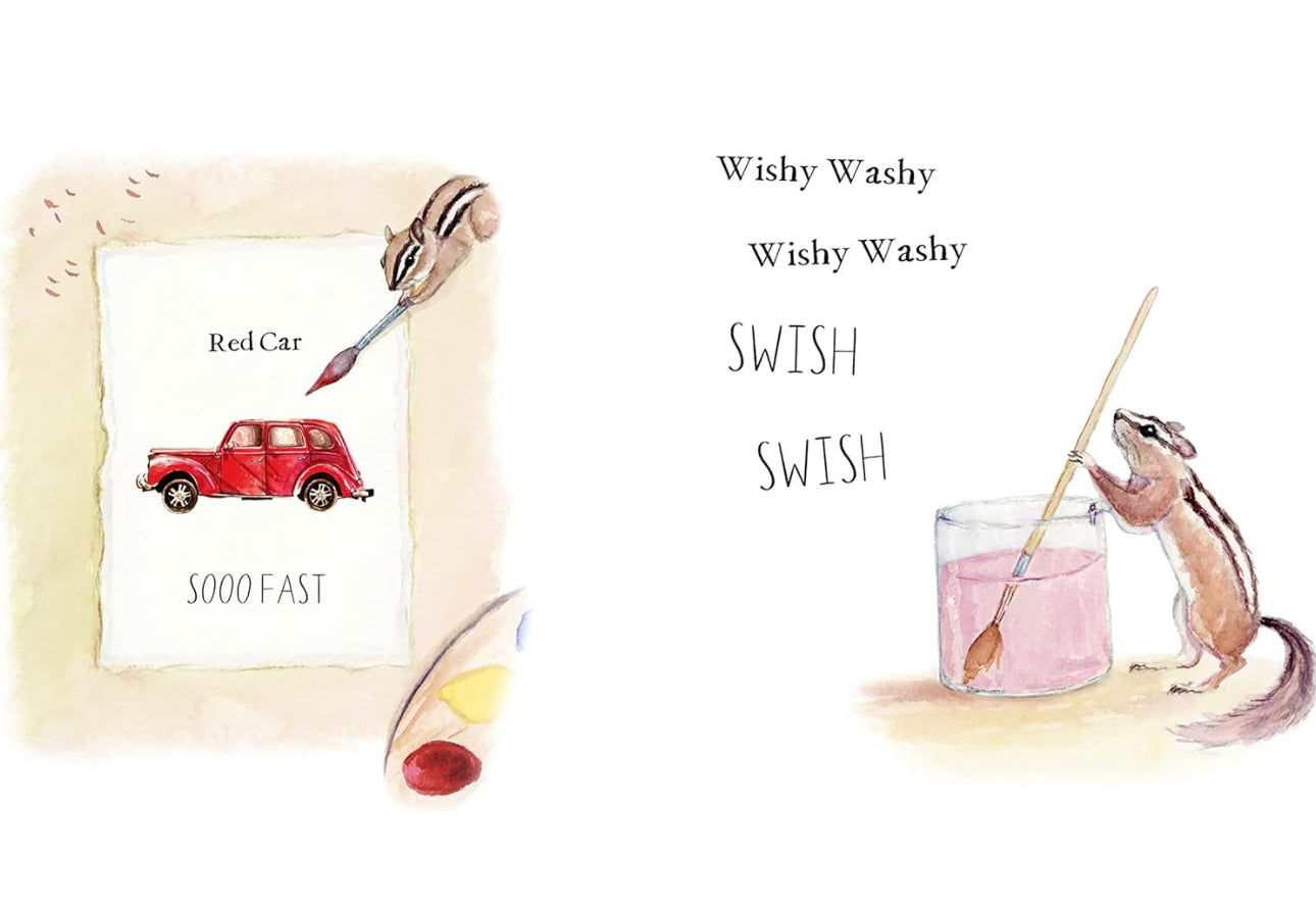 book - wishy washy : a book of first words and colours for growing minds