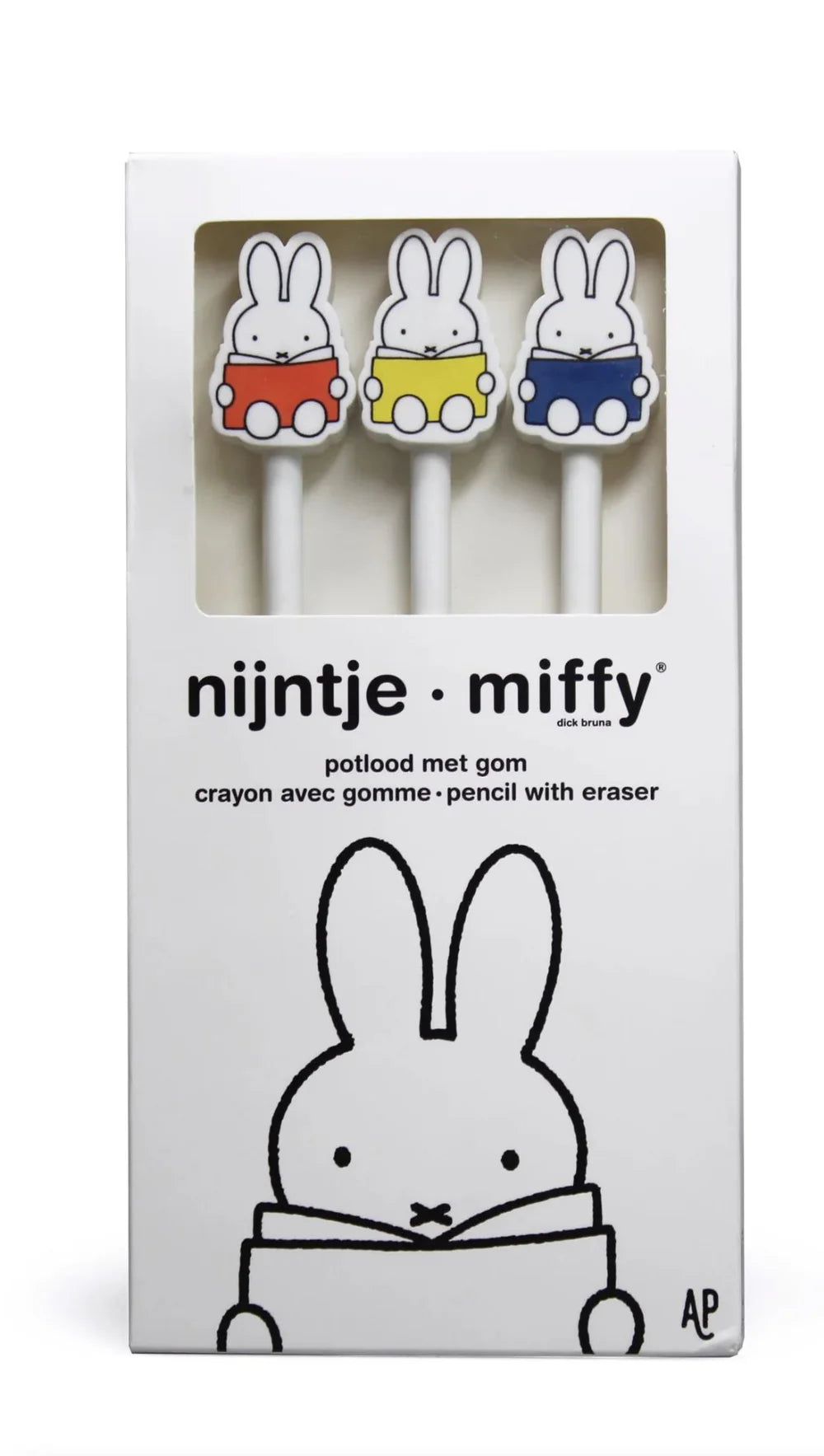 miffy reads pencil set - 3 pce