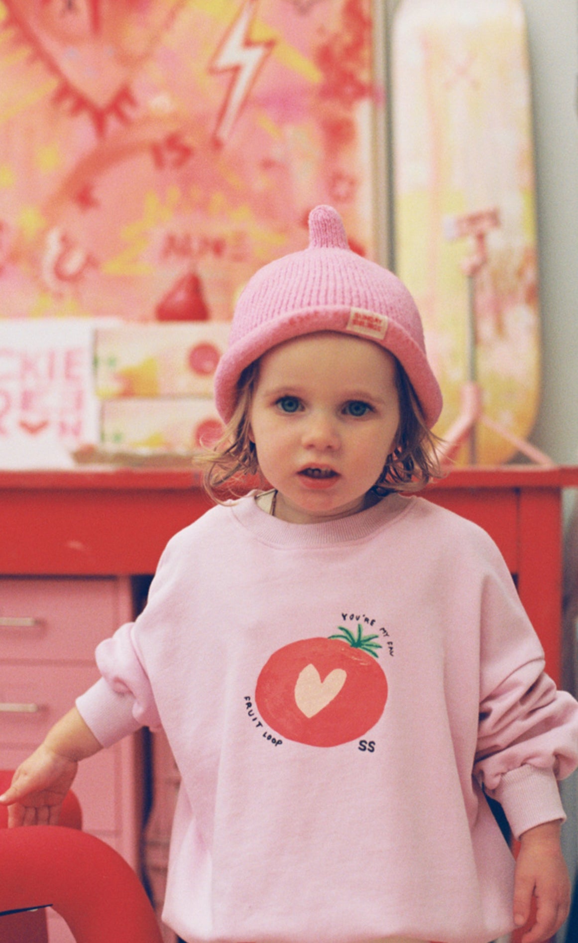 sunday siblings teepee beanie - pink - PRE ORDER