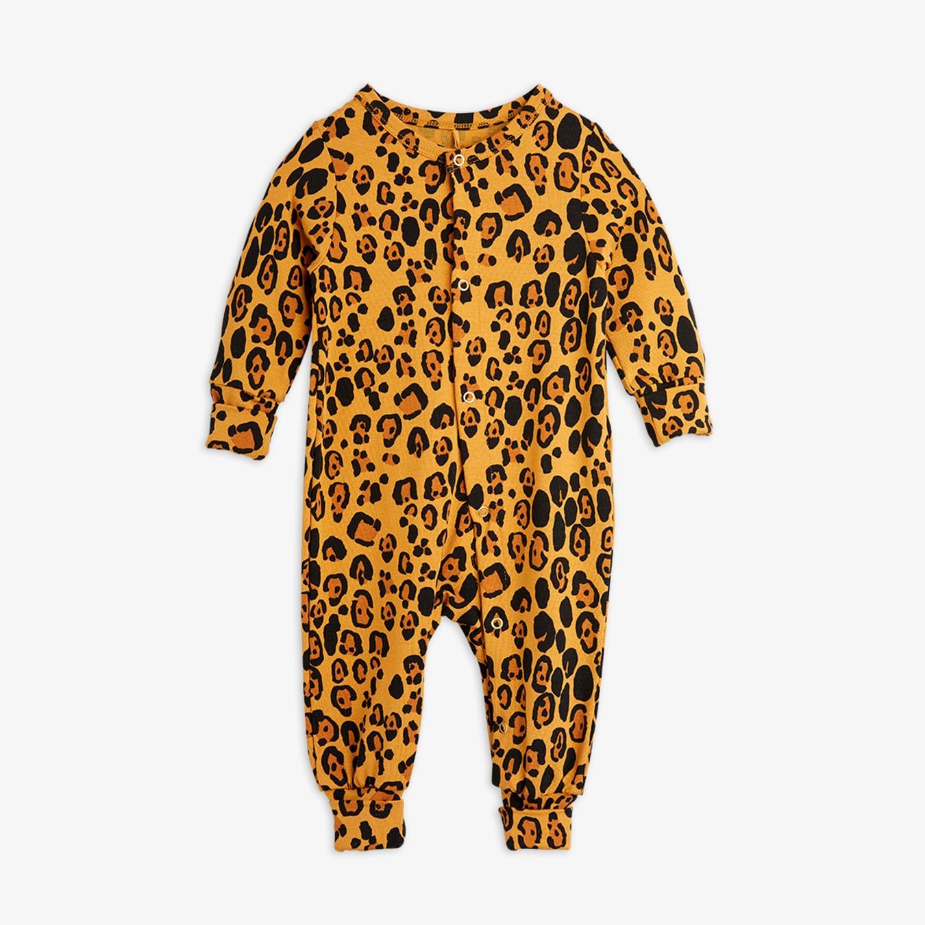 mini rodini basic leopard baby jumpsuit
