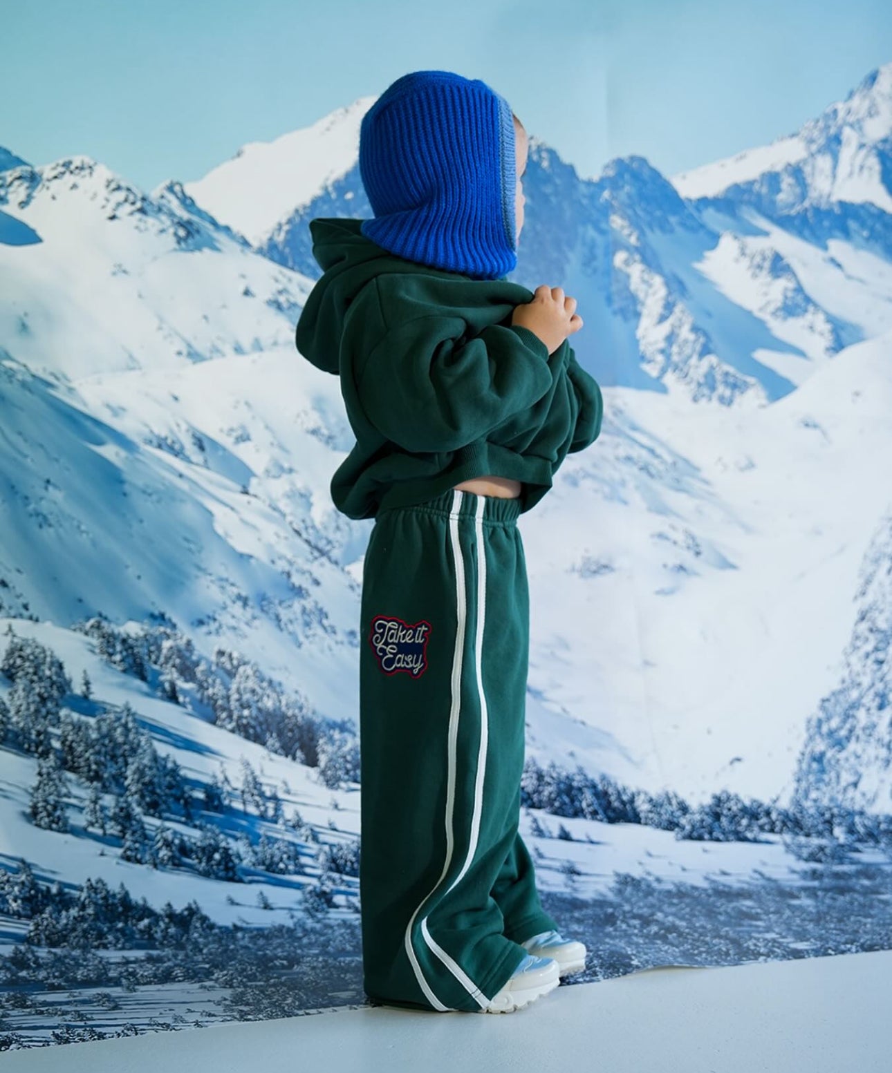 franco's dad forest green racer track pant