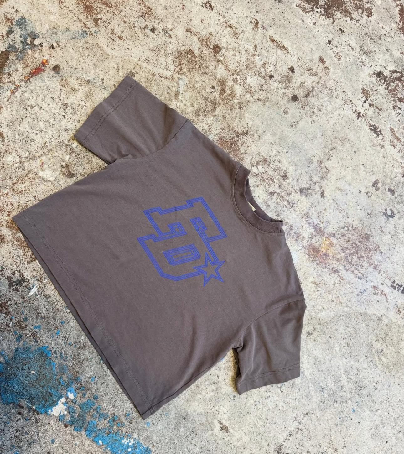 franco’s dad FD star tee - charcoal