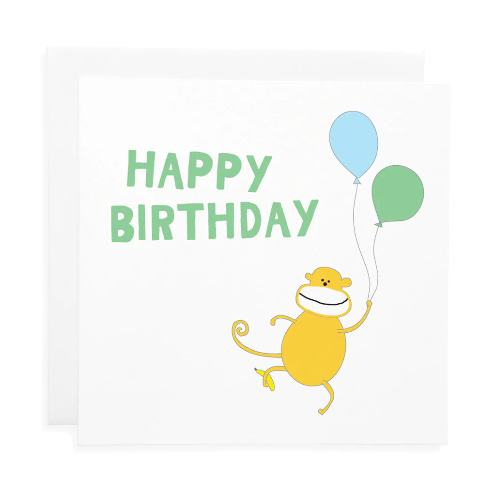 lauren hinkley monkey birthday card