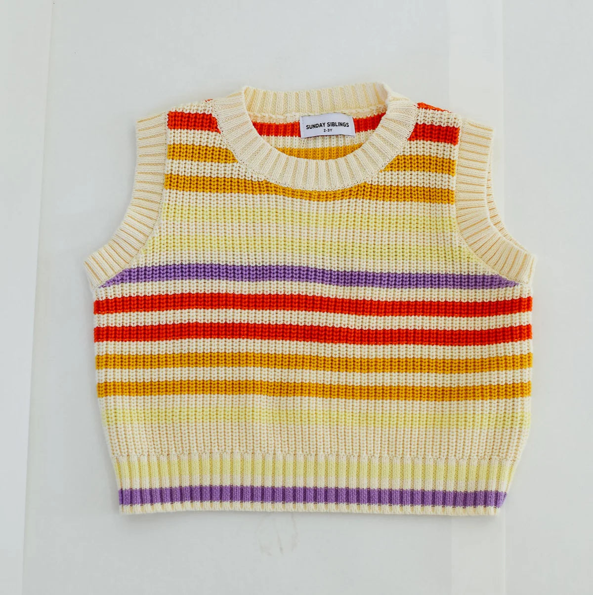 sunday siblings art club knit vest