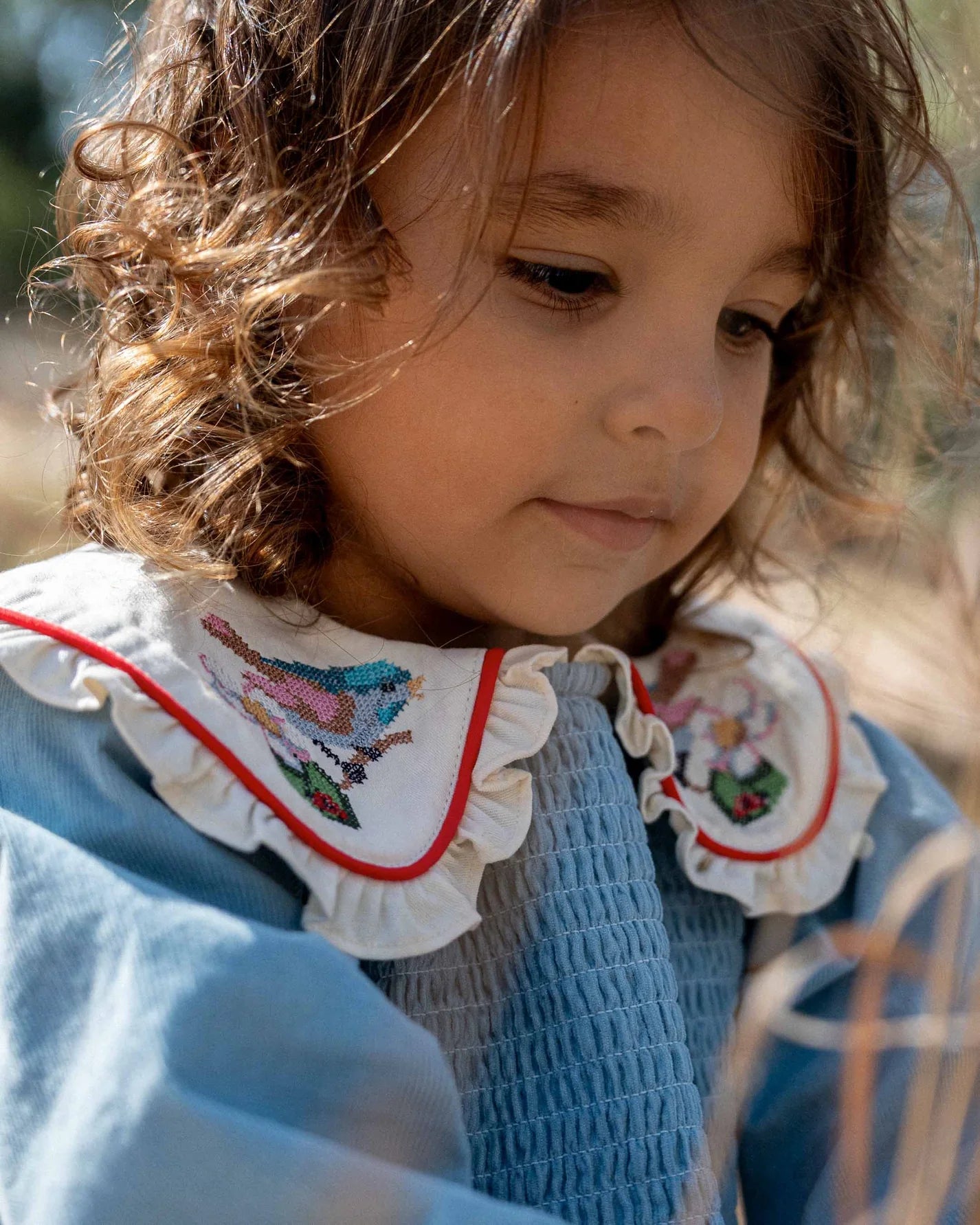 goldie + ace shirley barber smocked dress