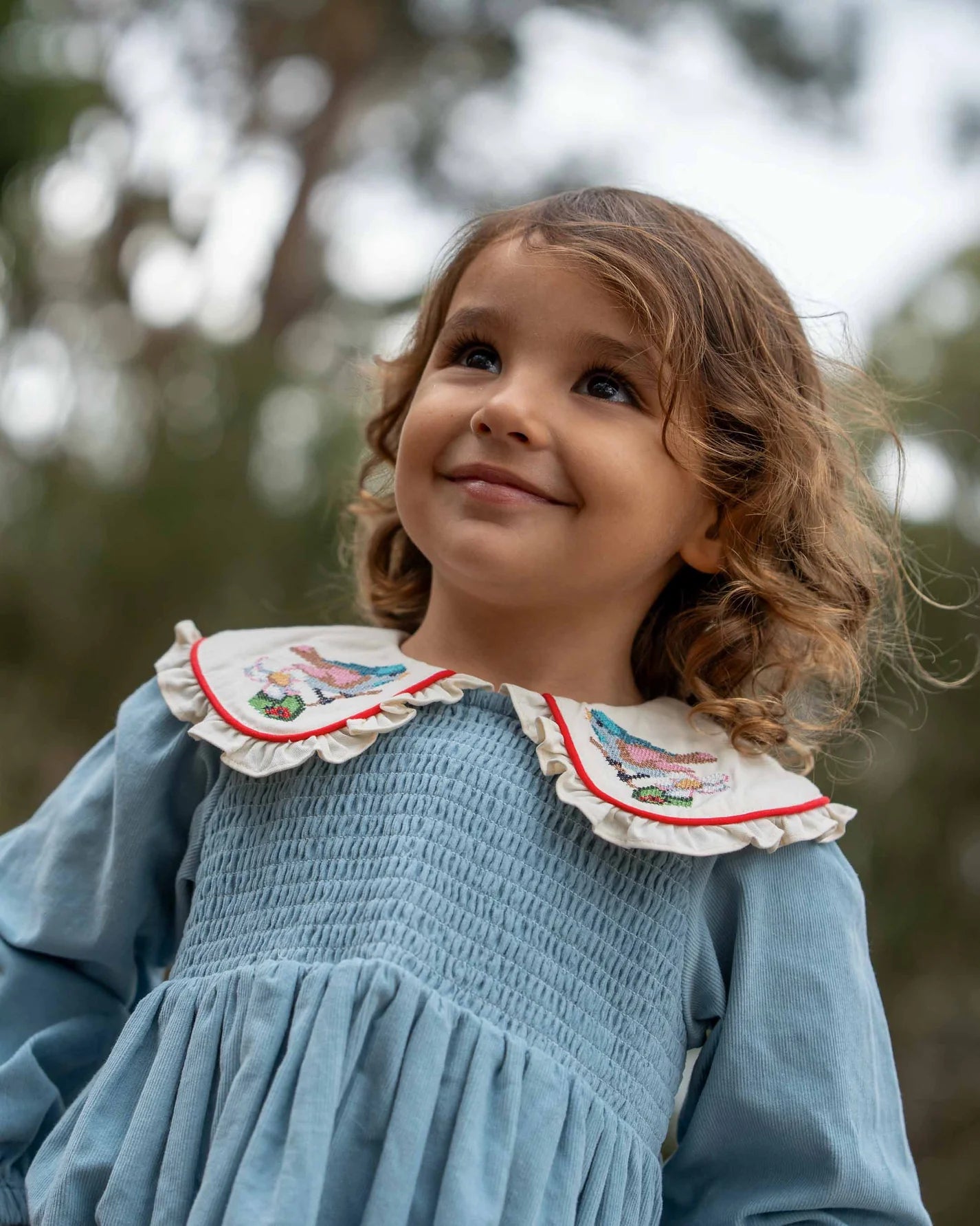 goldie + ace shirley barber smocked dress