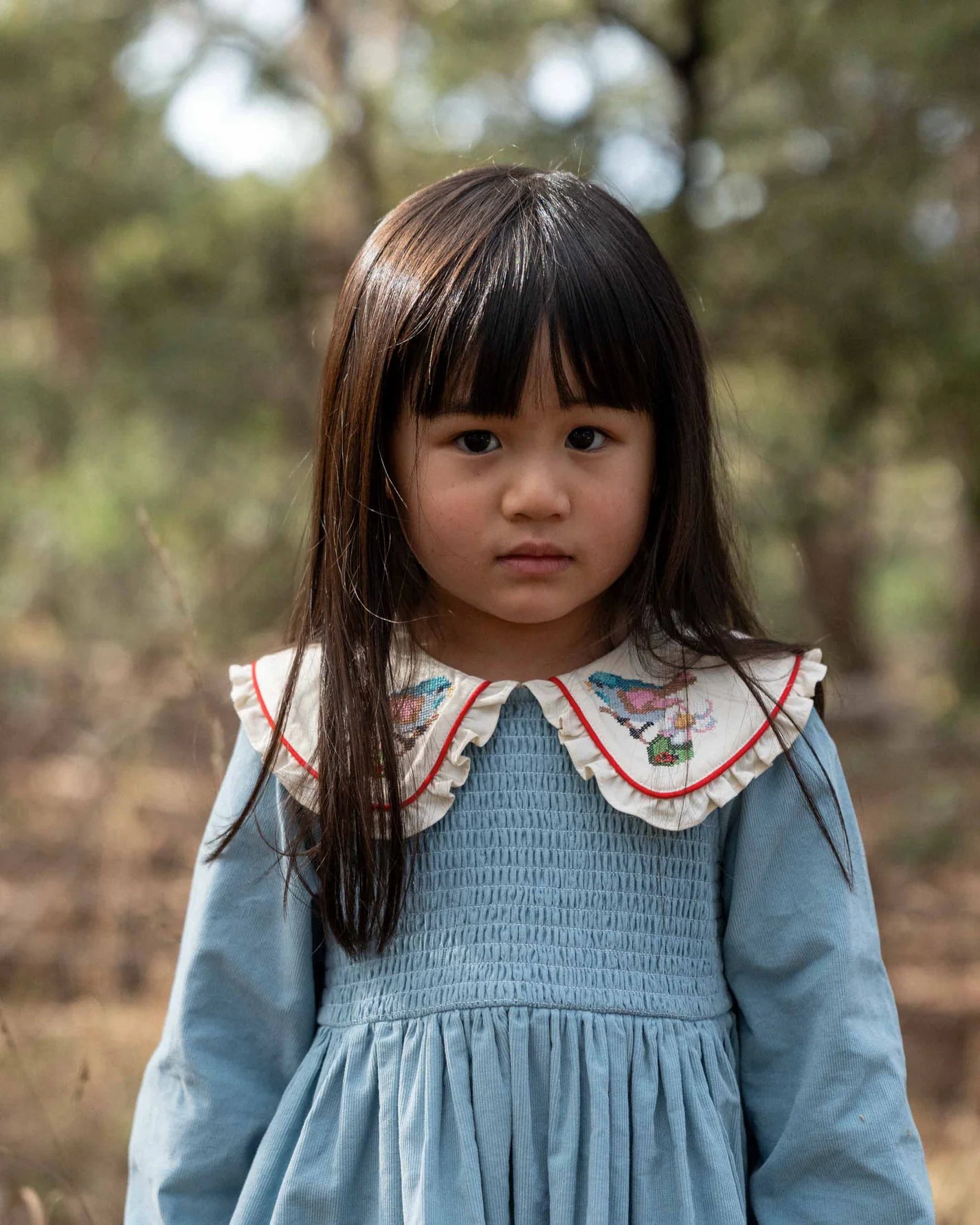 goldie + ace shirley barber smocked dress
