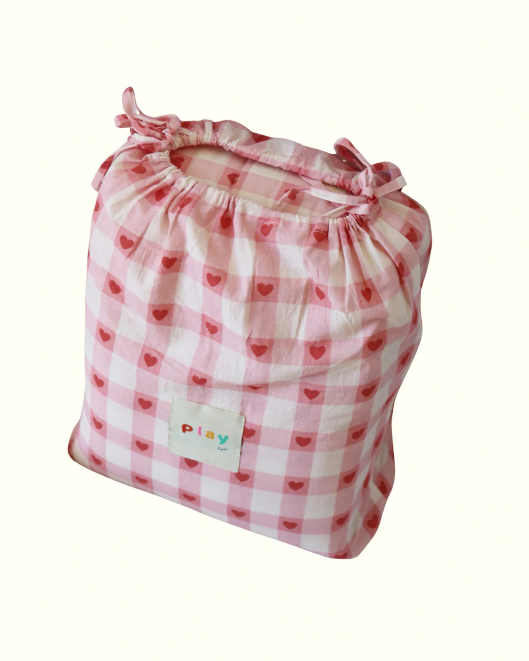 play linen heirloom hearts reversible quilt - pre order