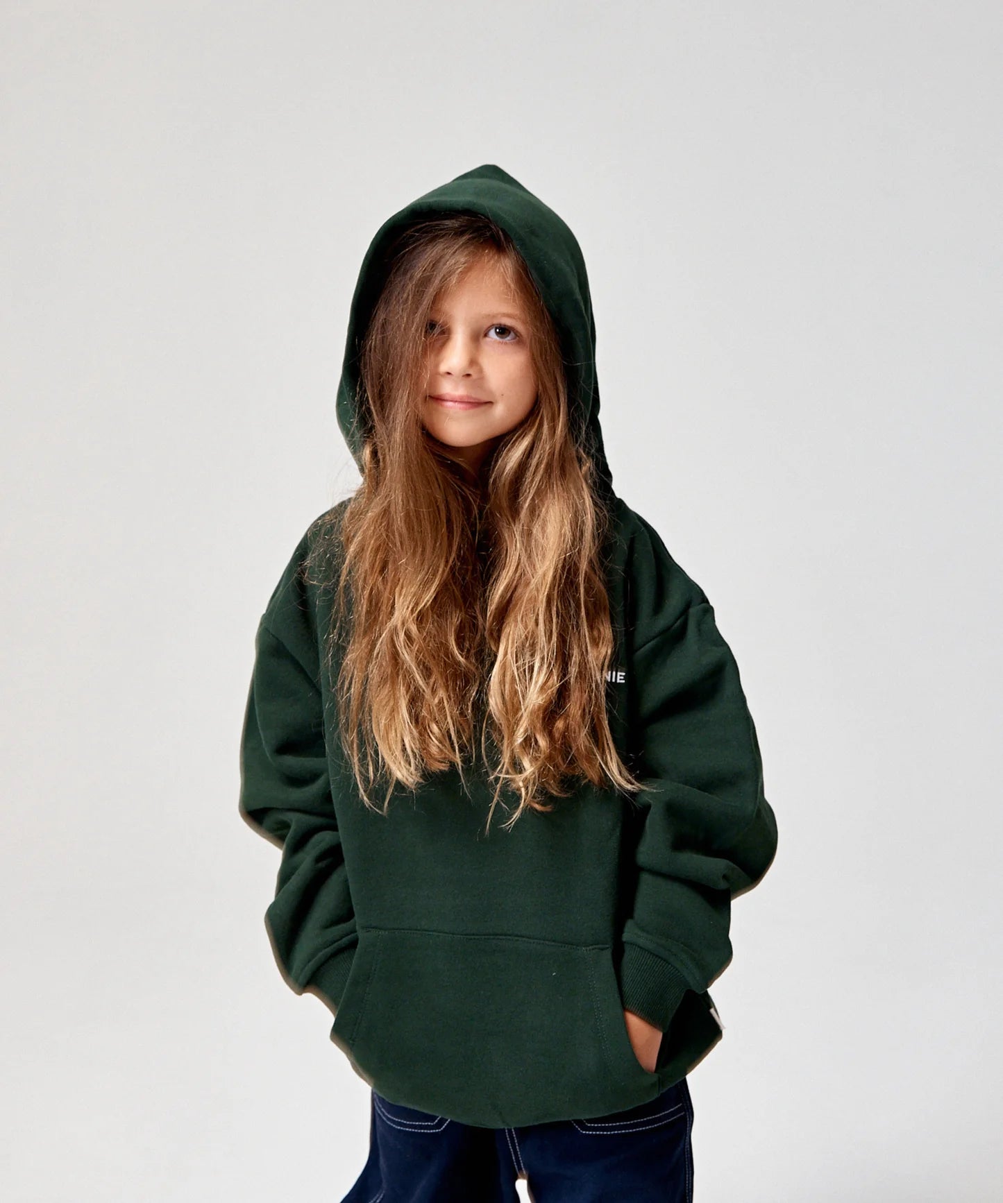 sonnie harry hoodie - dark forest green