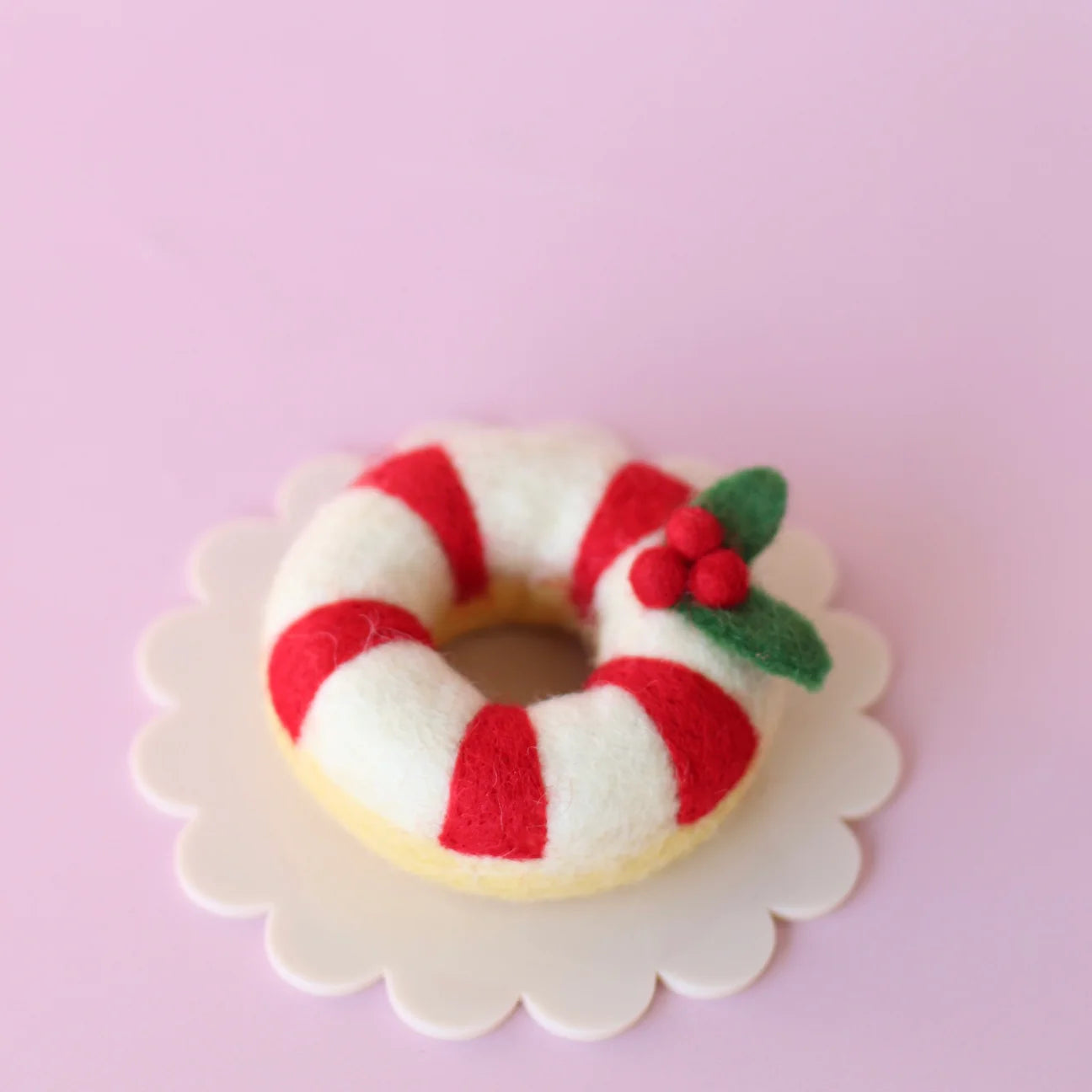 juni moon festive donut - candy cane